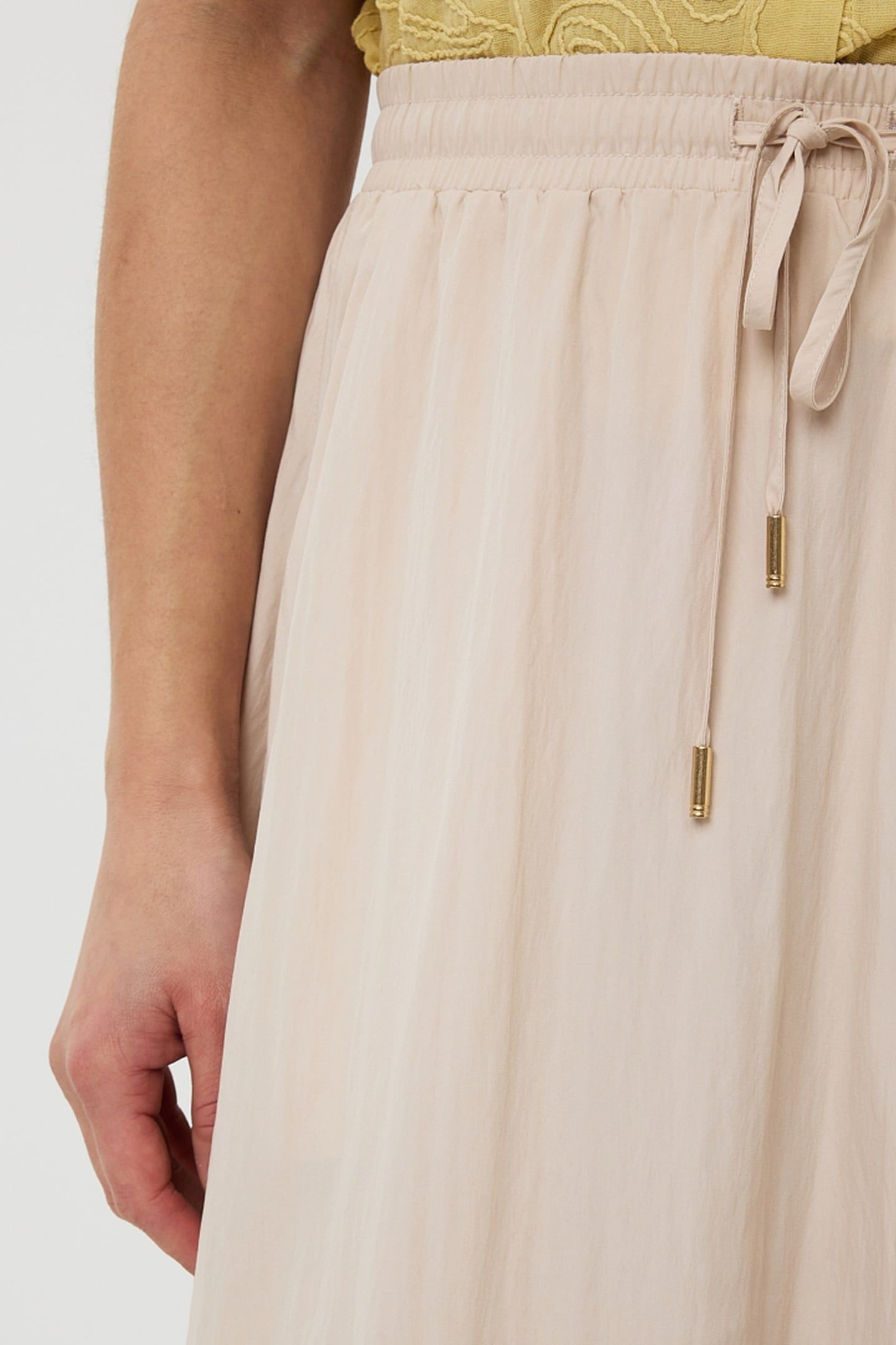 SKIRT MAXI WIDE LIGHT SAND 7