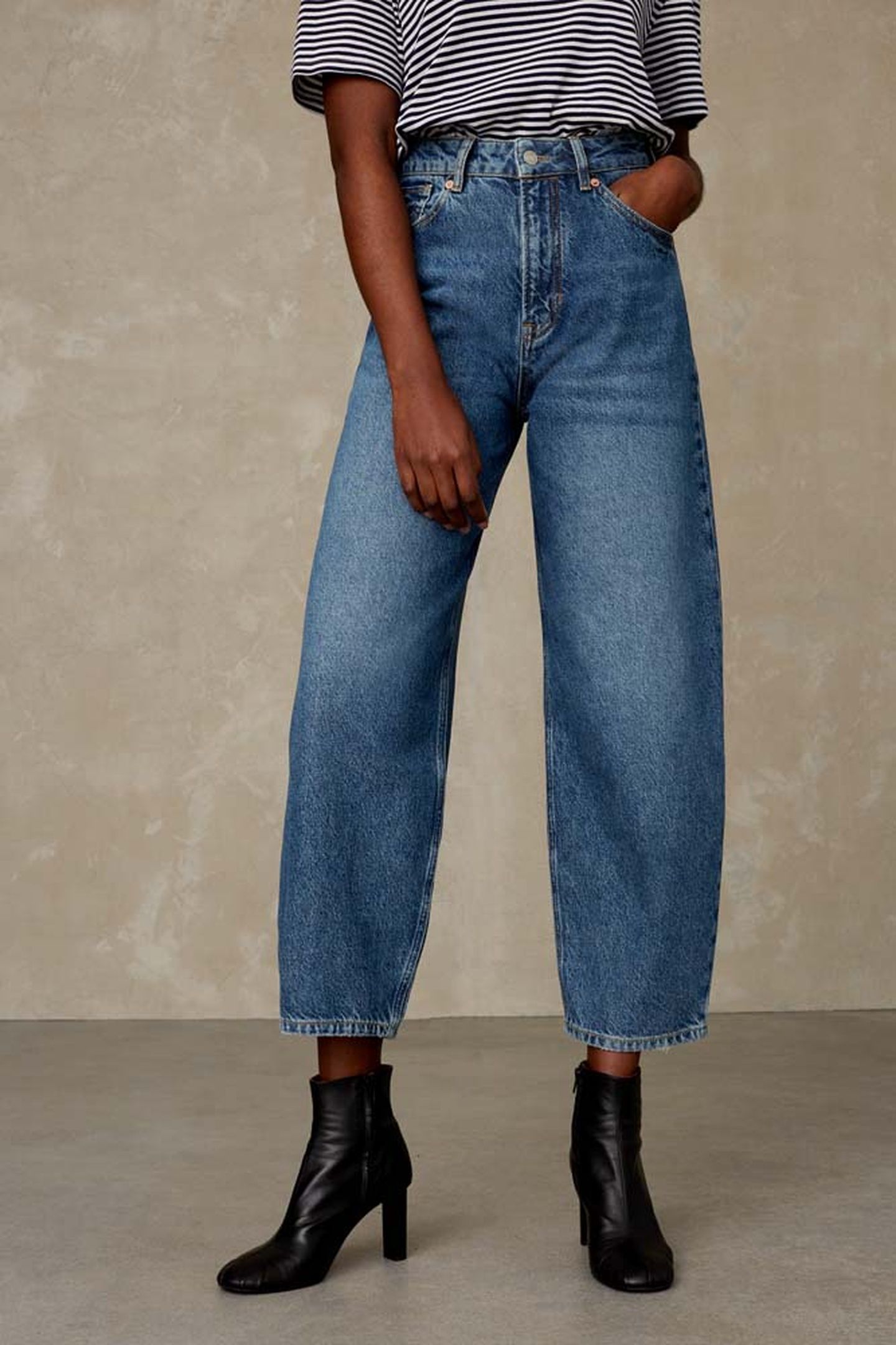 LEILA CROPPED ECO RECYCLED BLUE USED 2