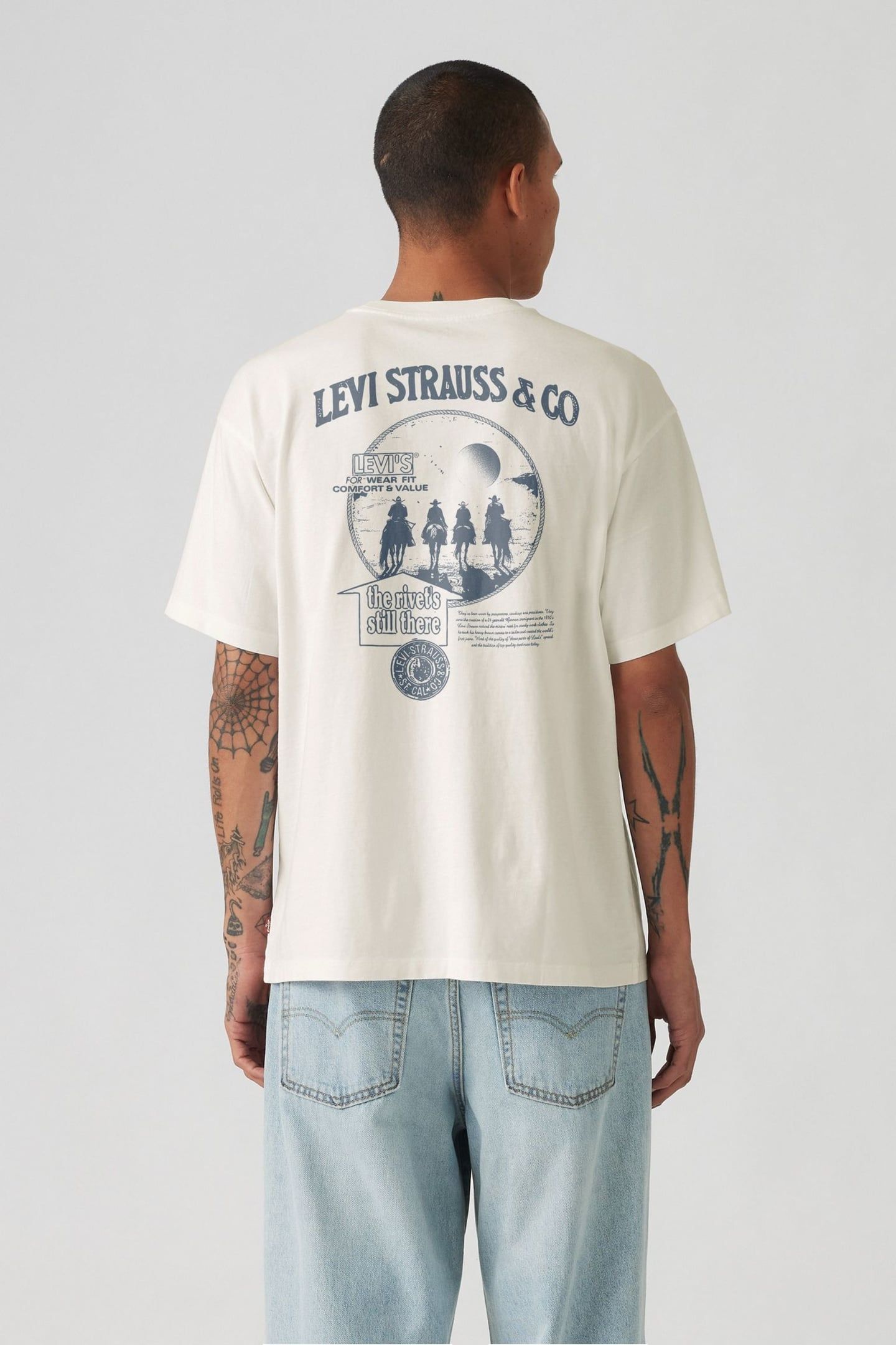 VINTAGE FIT GRAPHIC TEE EGRET 3