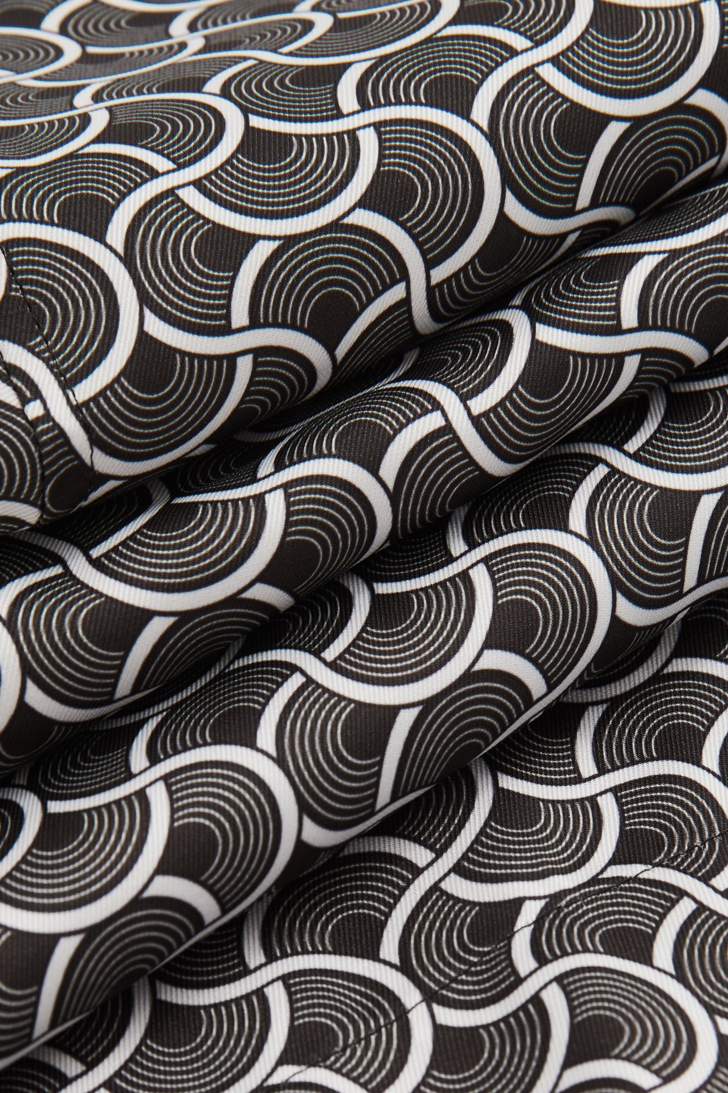 SS GEO WAVE PRINTED CUBAN SHIRT BLACK/WHITE 6
