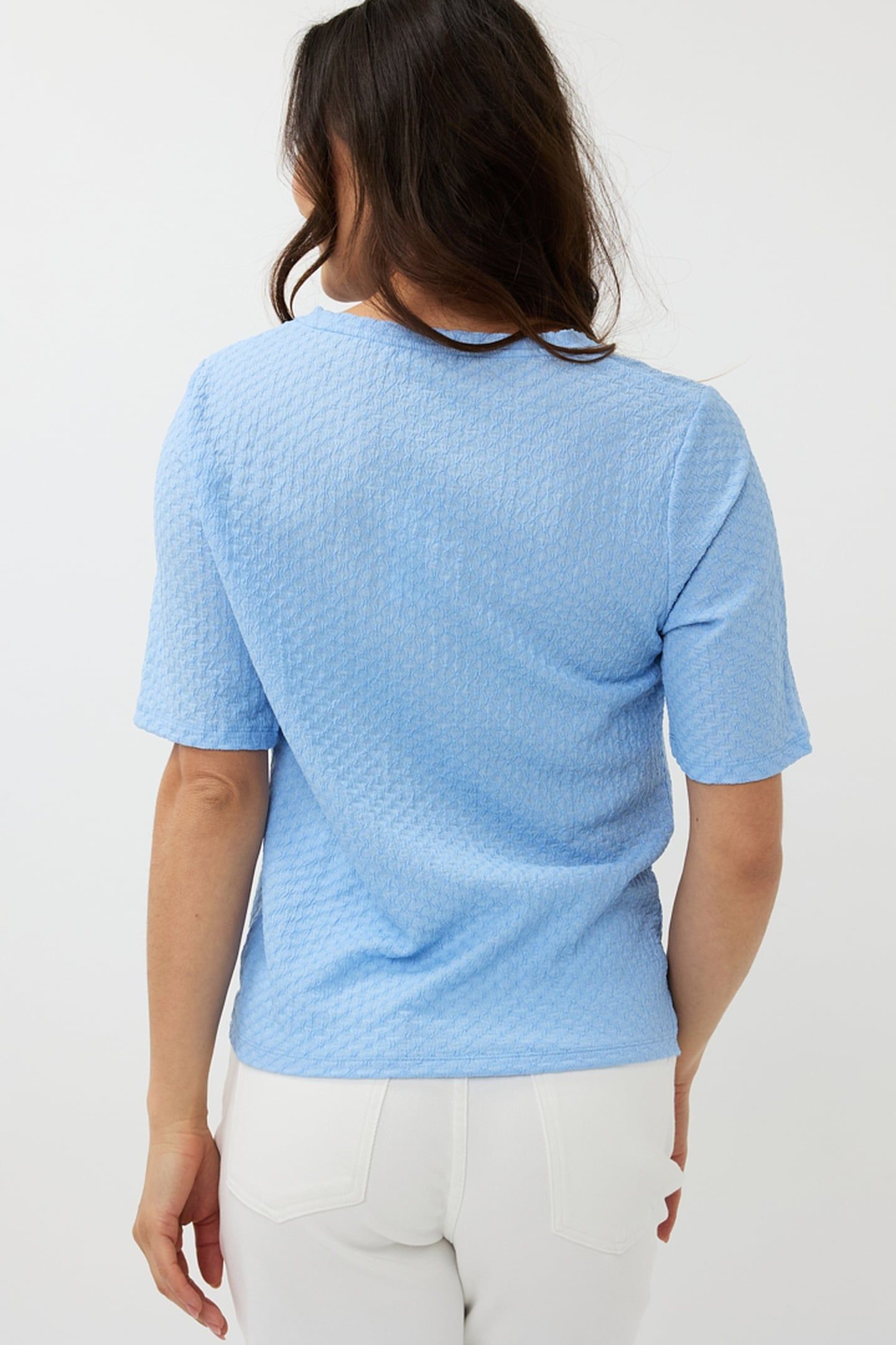 TOP S/SLVE KNOT STRUCTURE SKY BLUE 4