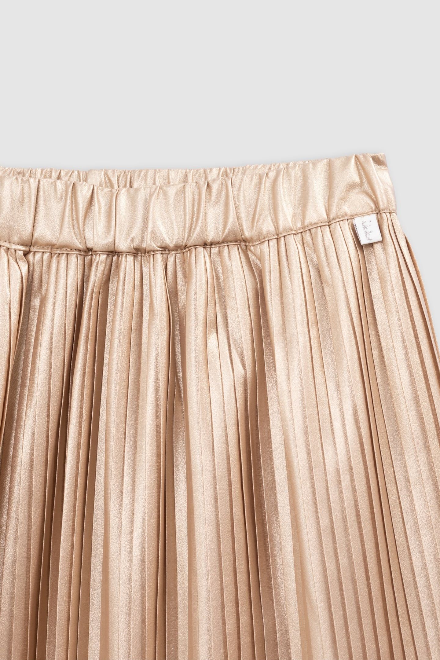 GOLD PLEATED SHORT SKIRT 3