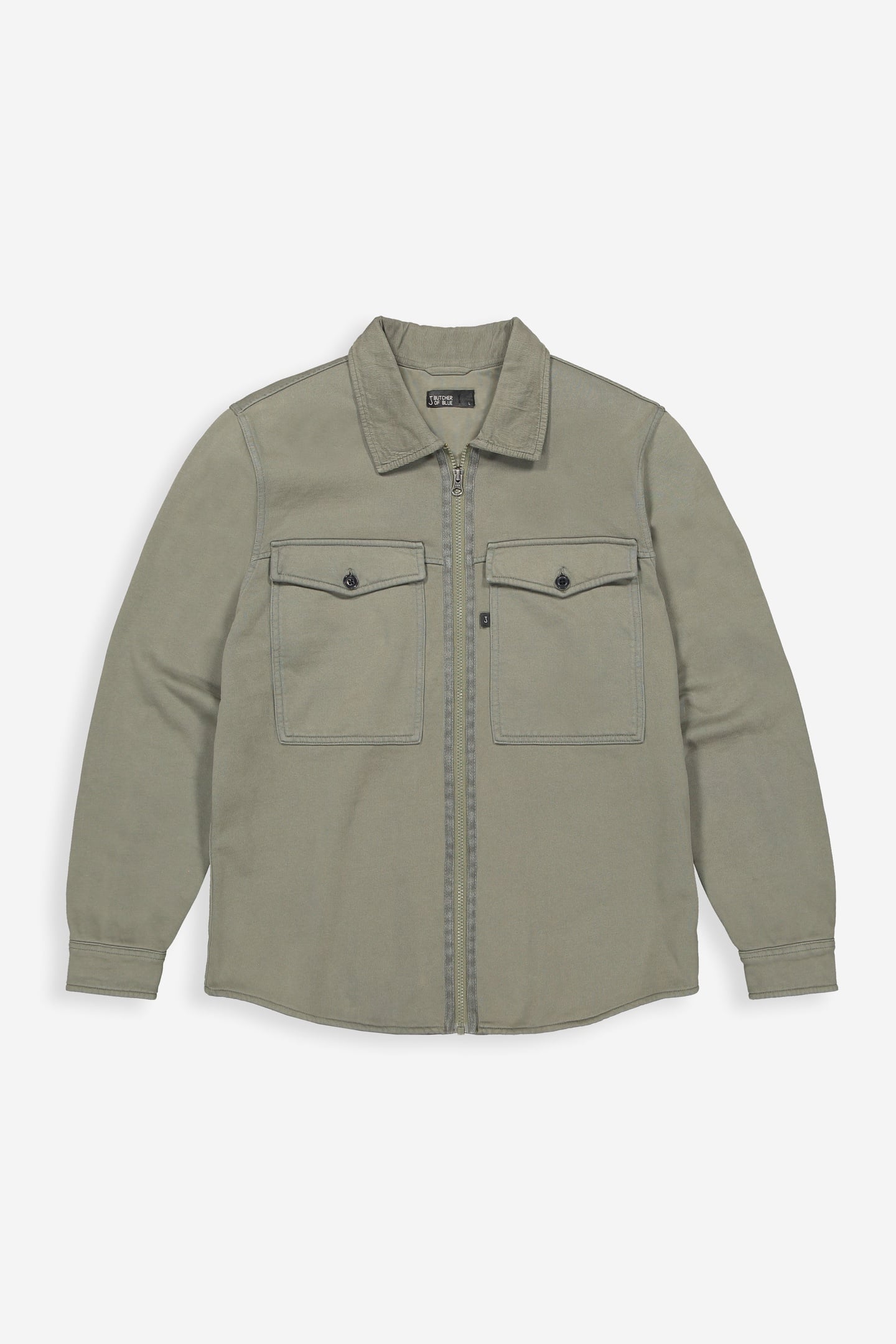 PERRY ZIP OVERSHIRT DK. GRANITE GREEN 3