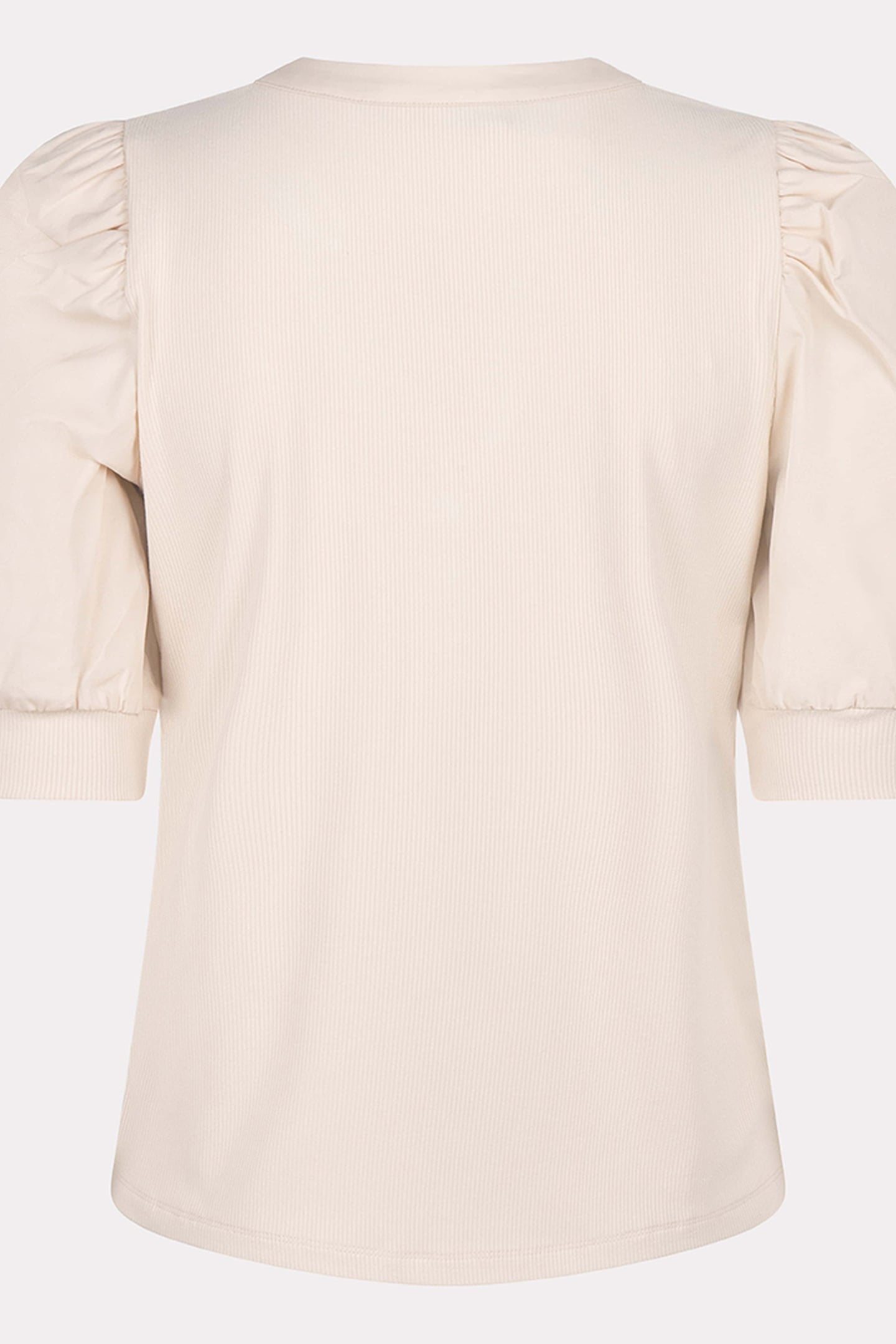 TOP WIDE RIB WOVEN SLEEVE SAND 7
