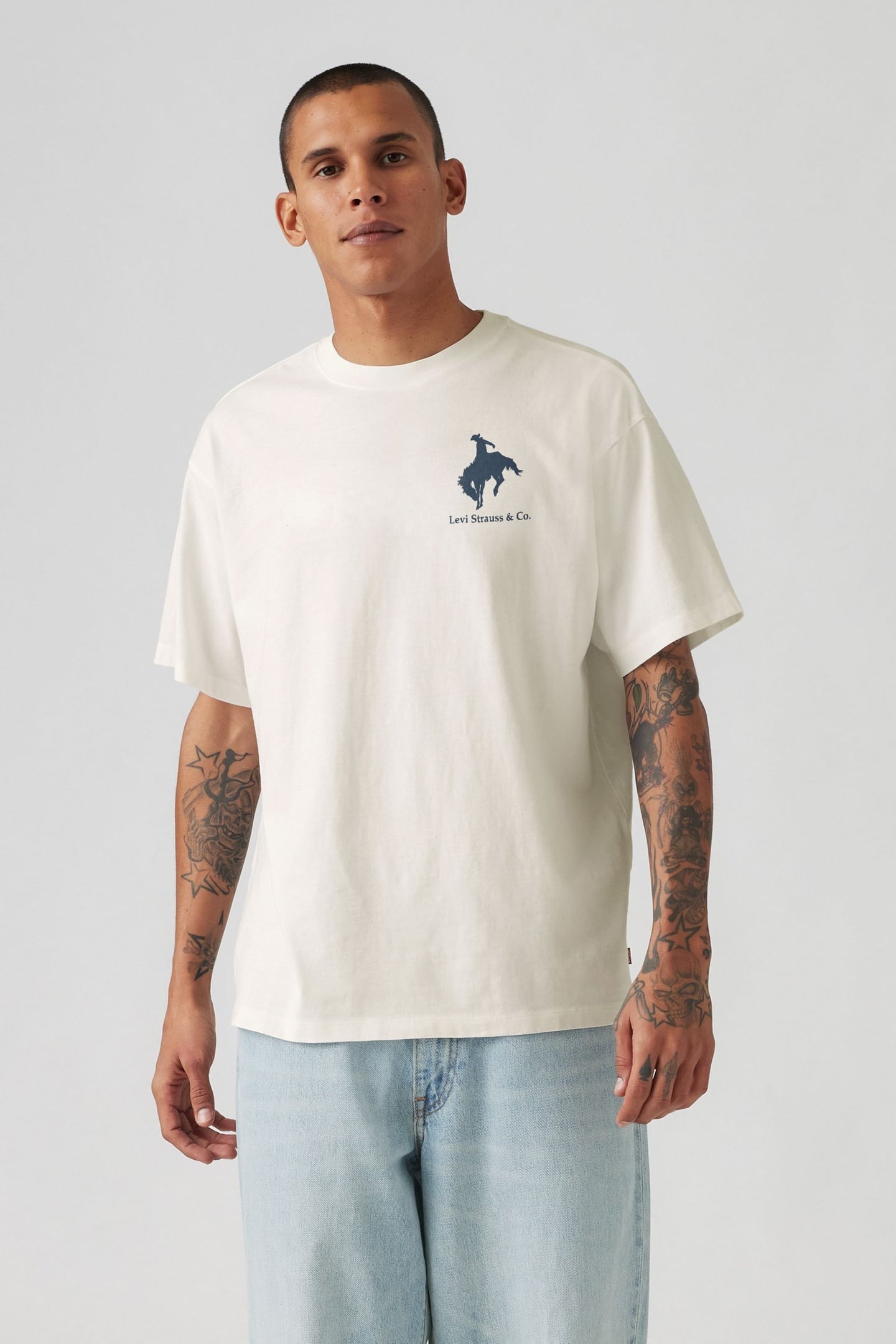 VINTAGE FIT GRAPHIC TEE EGRET 2