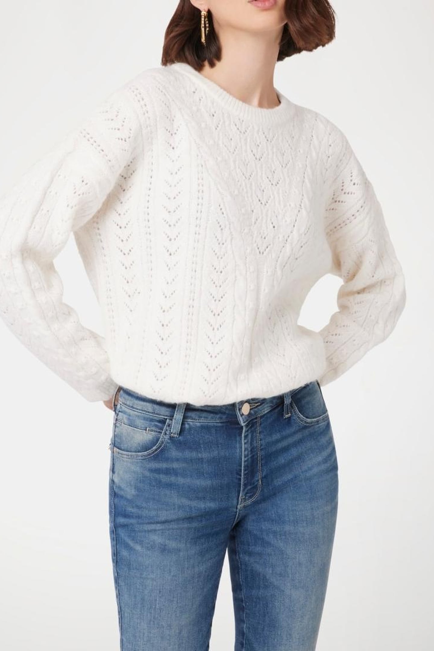 GUESS ECO LS CN SYLVIE POINTEL DOVE WHITE 1