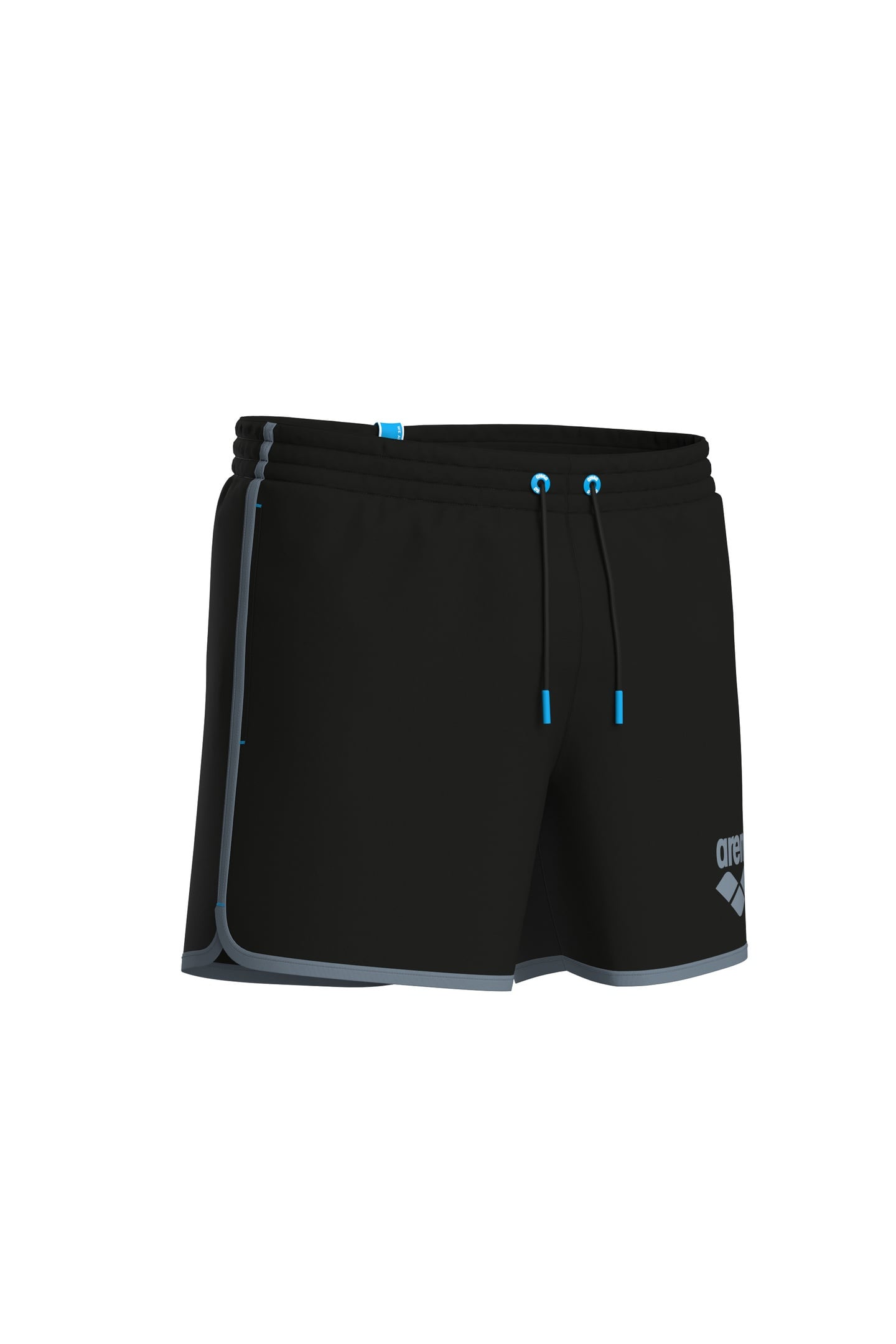 BIG LOGO BORDERS BEACH SHORT BLACK-SEAFOAM 8
