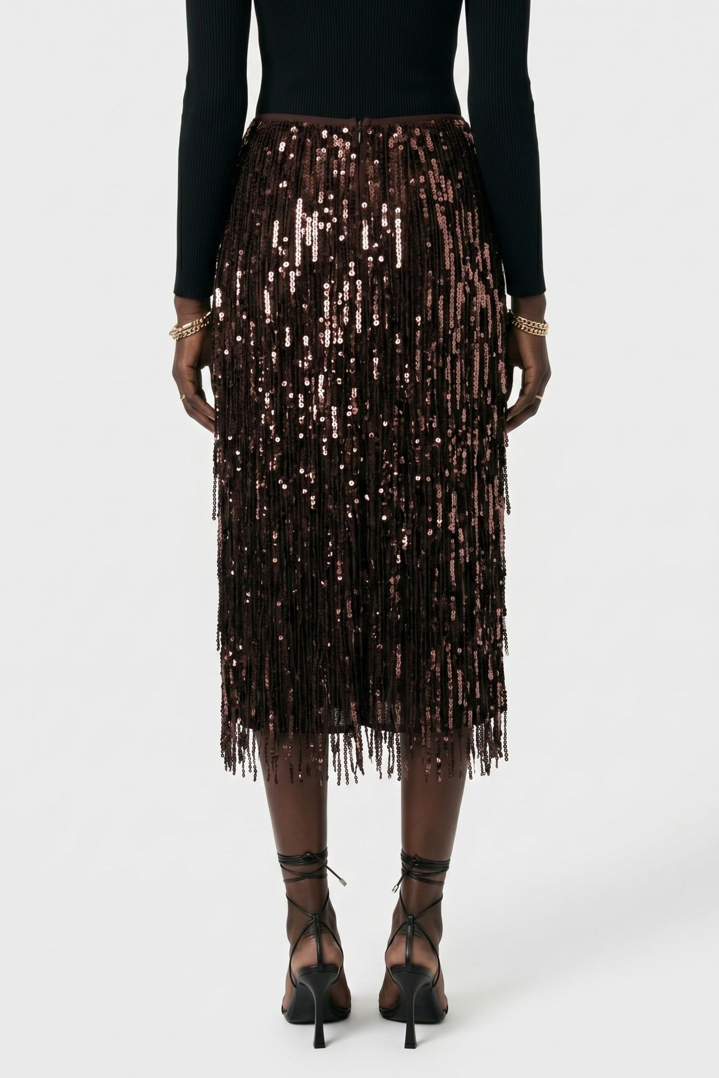 NALA DECO SKIRT BROWN 2