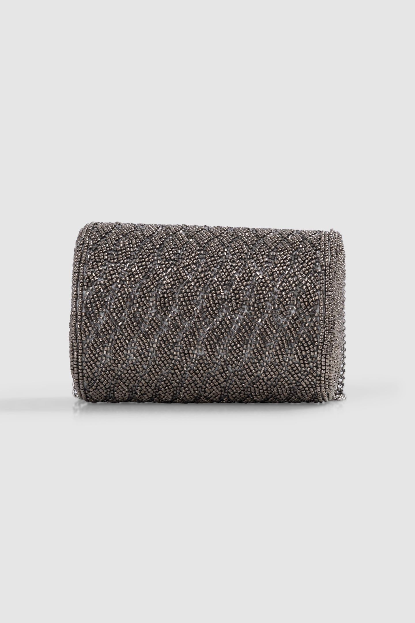 SILVER BEAD EMBROIDERED BAG 3