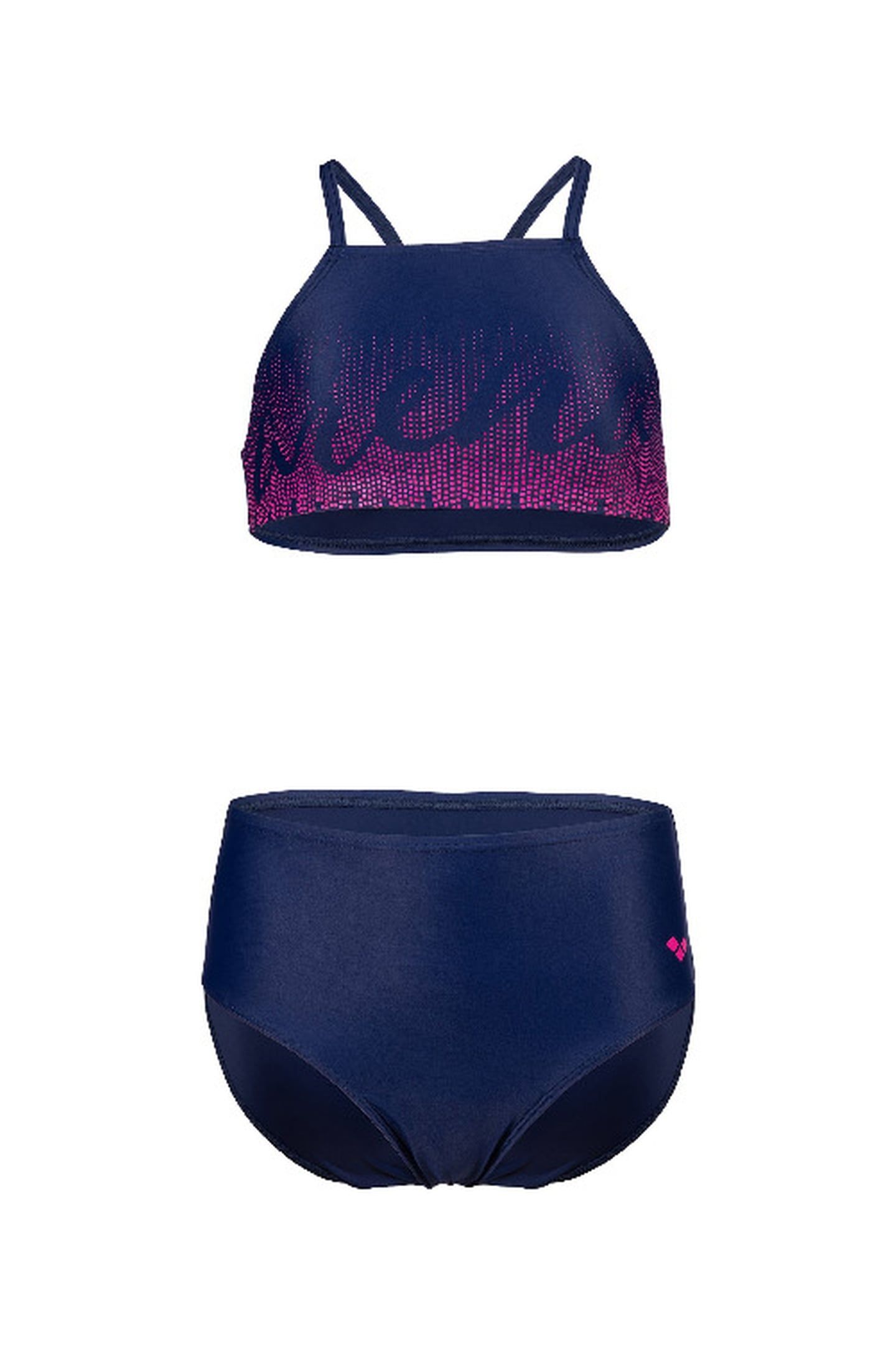 GIRLS' GRAPHIC SWIMSUIT BIKINI CRO NAVY 6