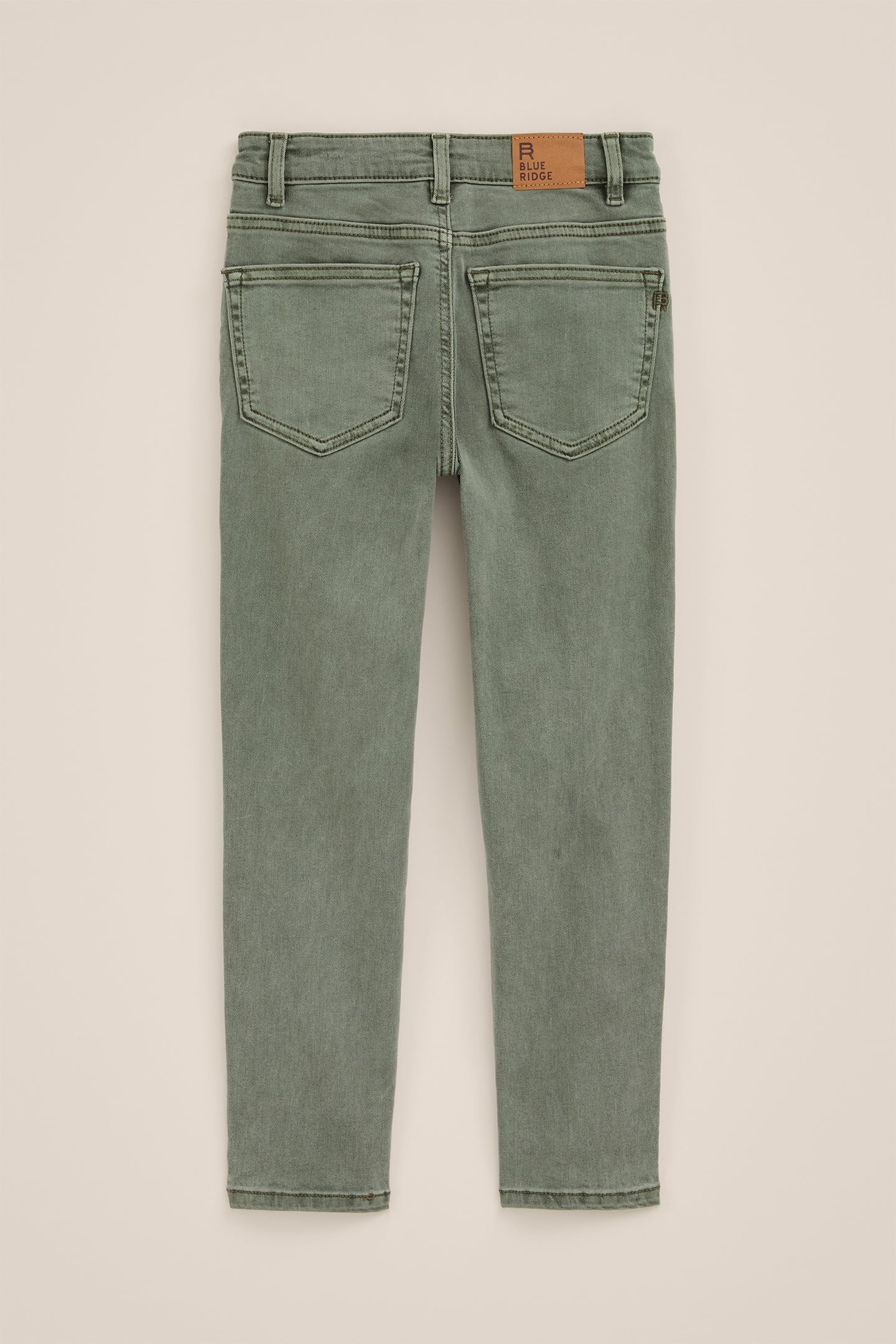 5-POCKET MID WAIST OLIVE GREEN 4