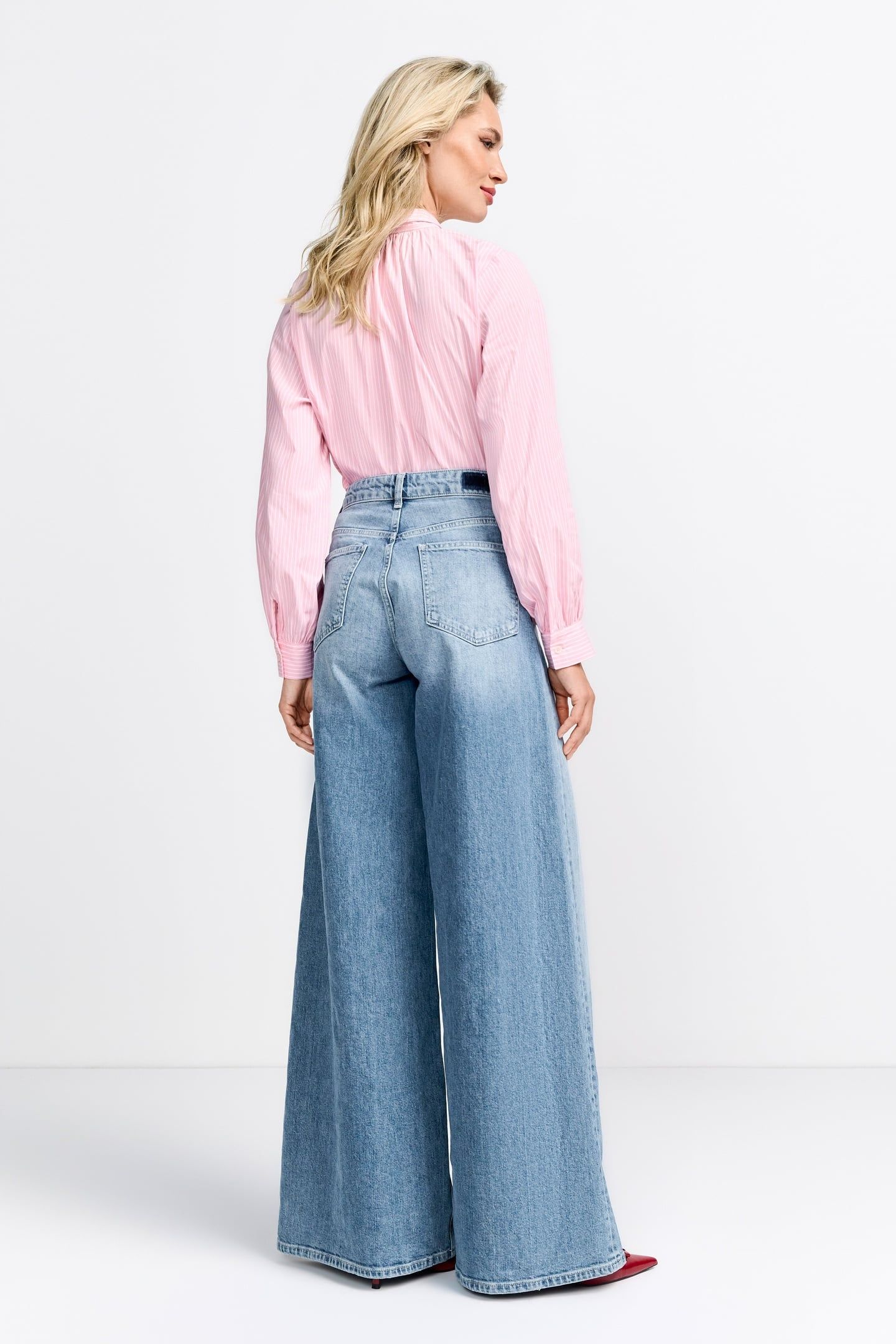 SUPER FLARE BLUE DENIM ORGANIC DENIM BLUE 2
