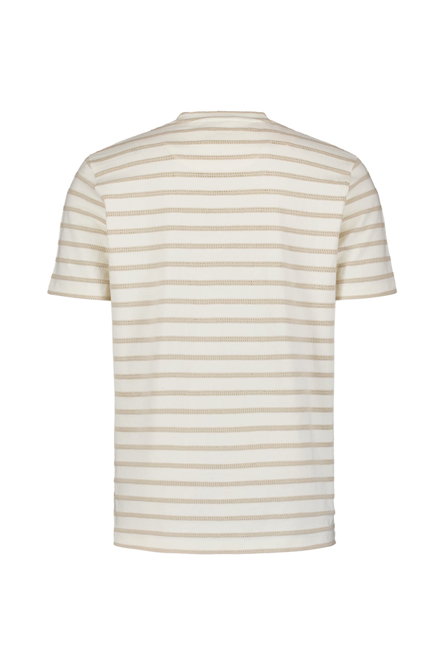 T-SHIRT CREWNECK JACQUARD STRIPES OFFWHITE 6