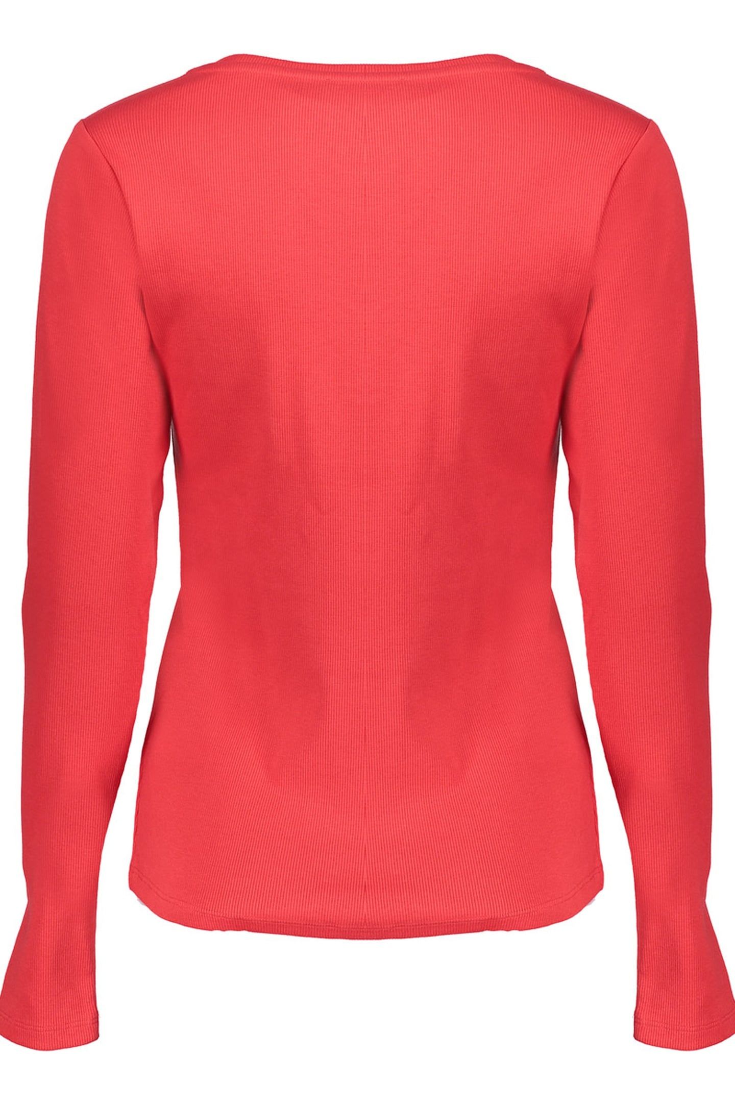 T-SHIRT RIB ROUND NECK RED 2