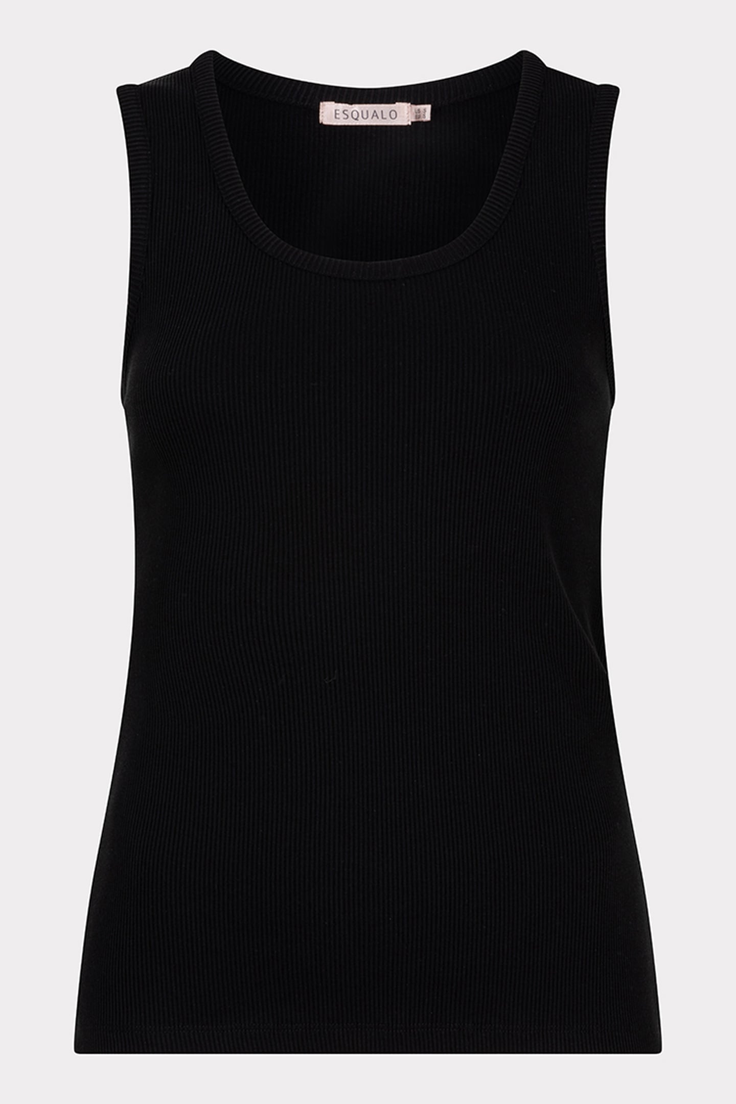 SINGLET RIB KNIT BLACK 5