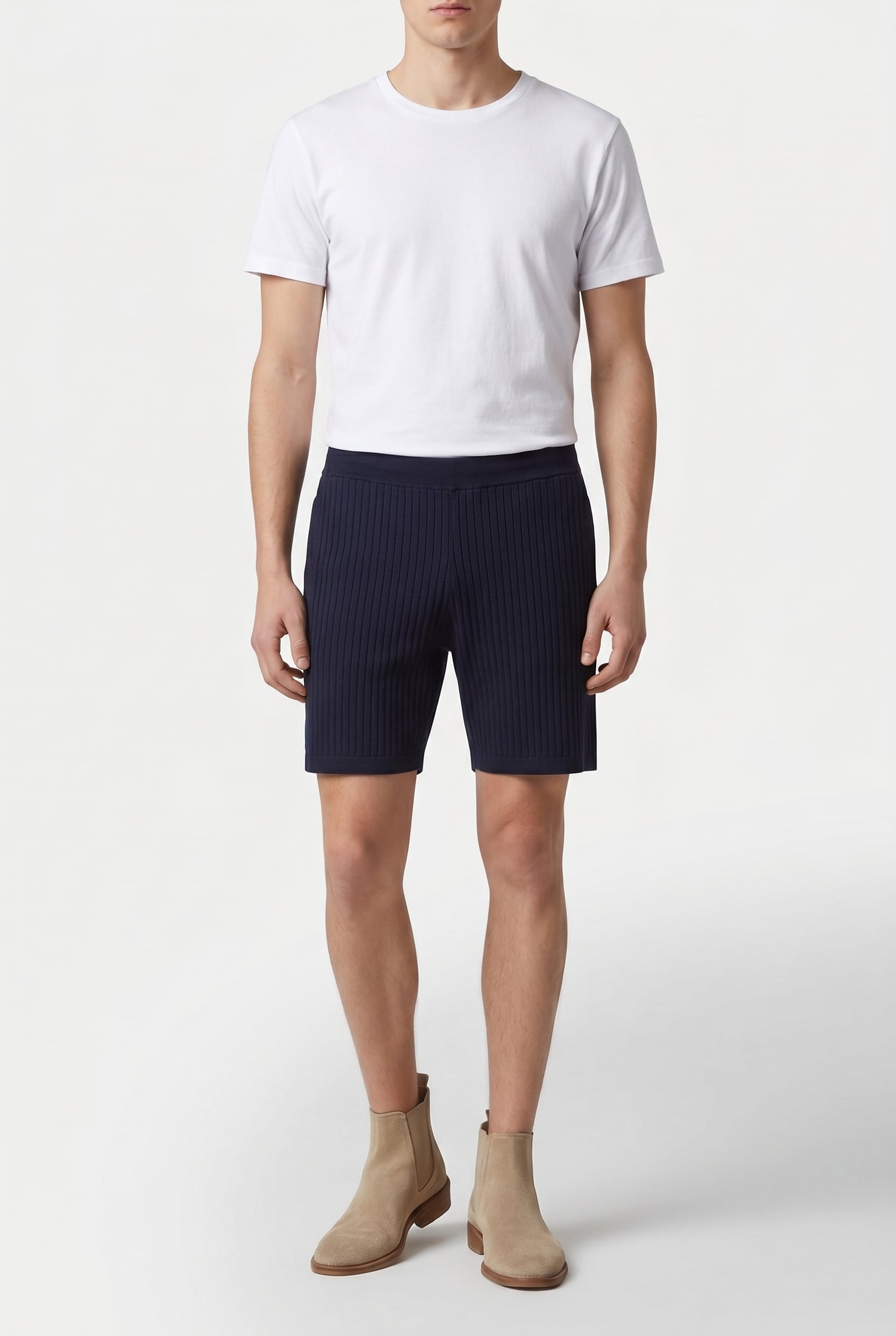 KNITTED SHORT NAVY 1