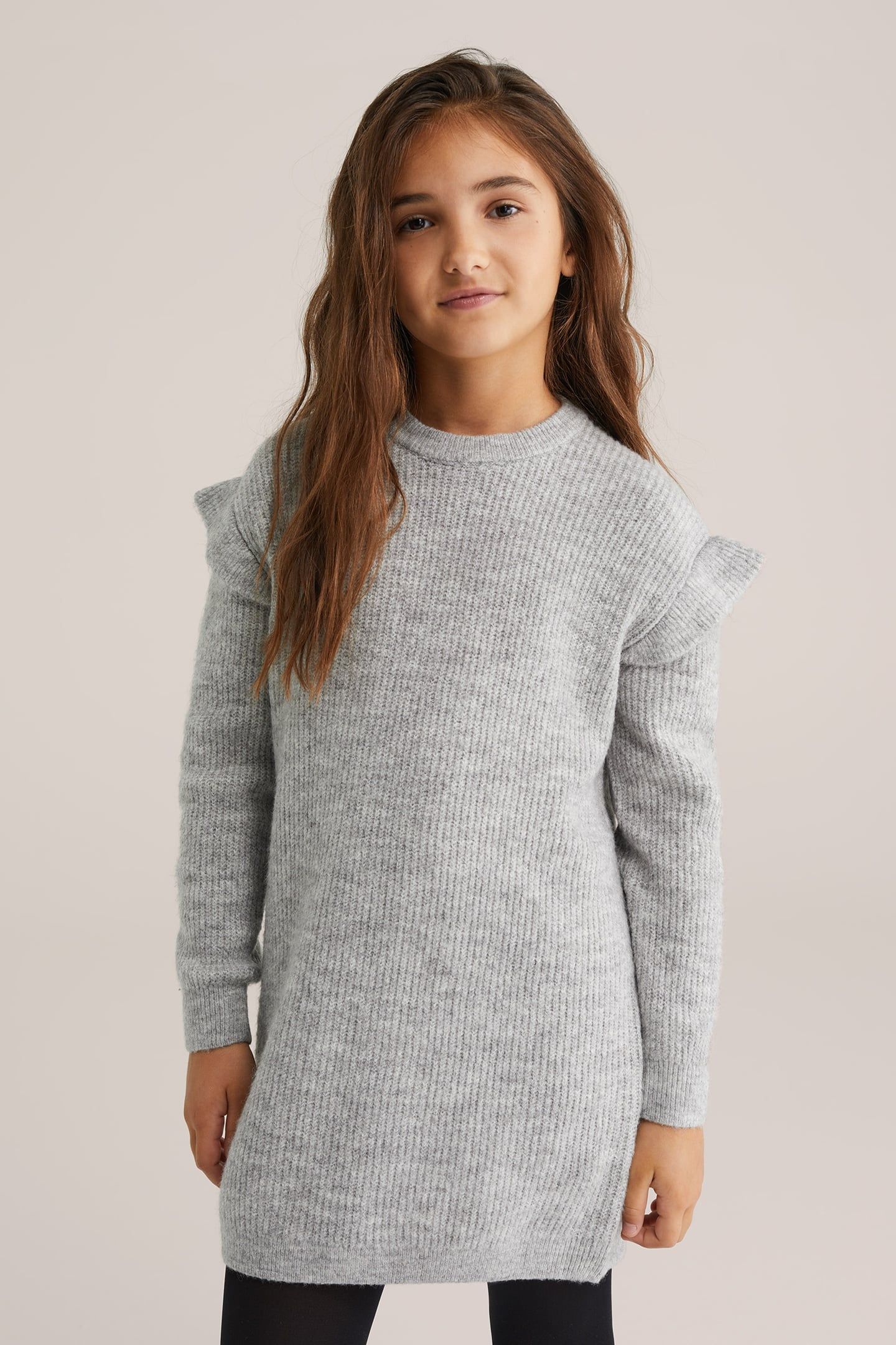 DRESS MID LENGTH GREY 1