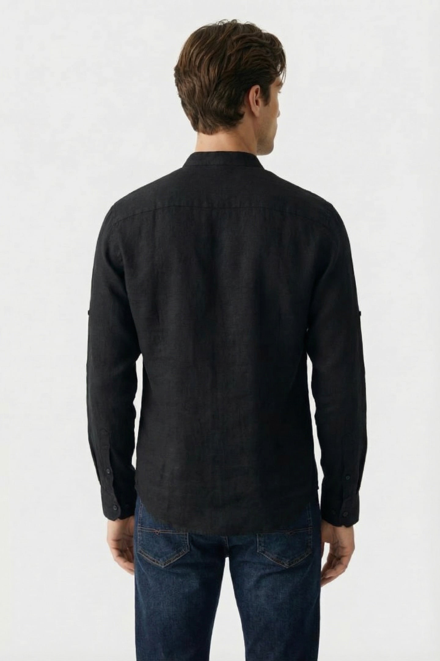 DS-ANDRU MAO SHIRT BLACK 2