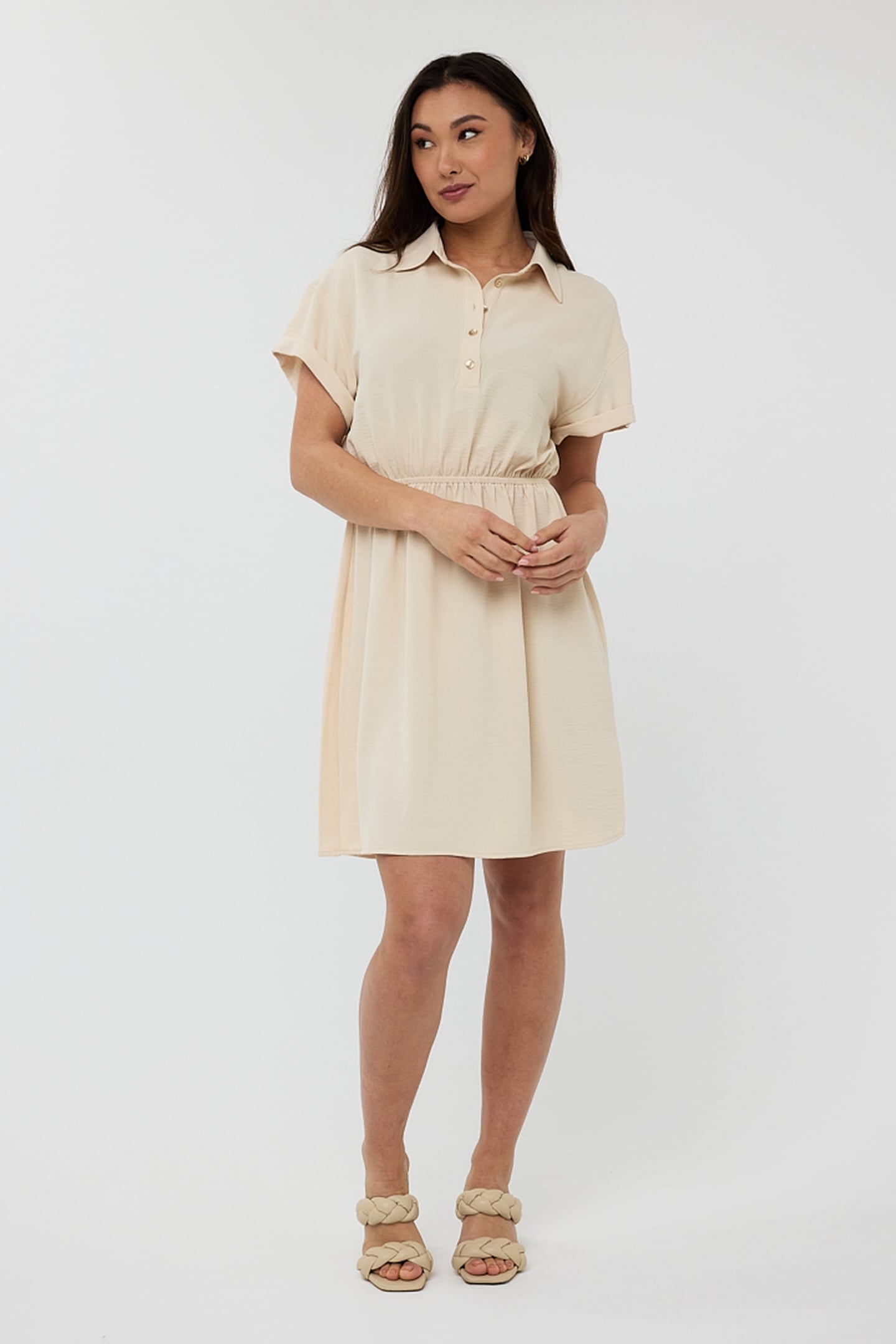 DRESS CRINKLE SAND 3