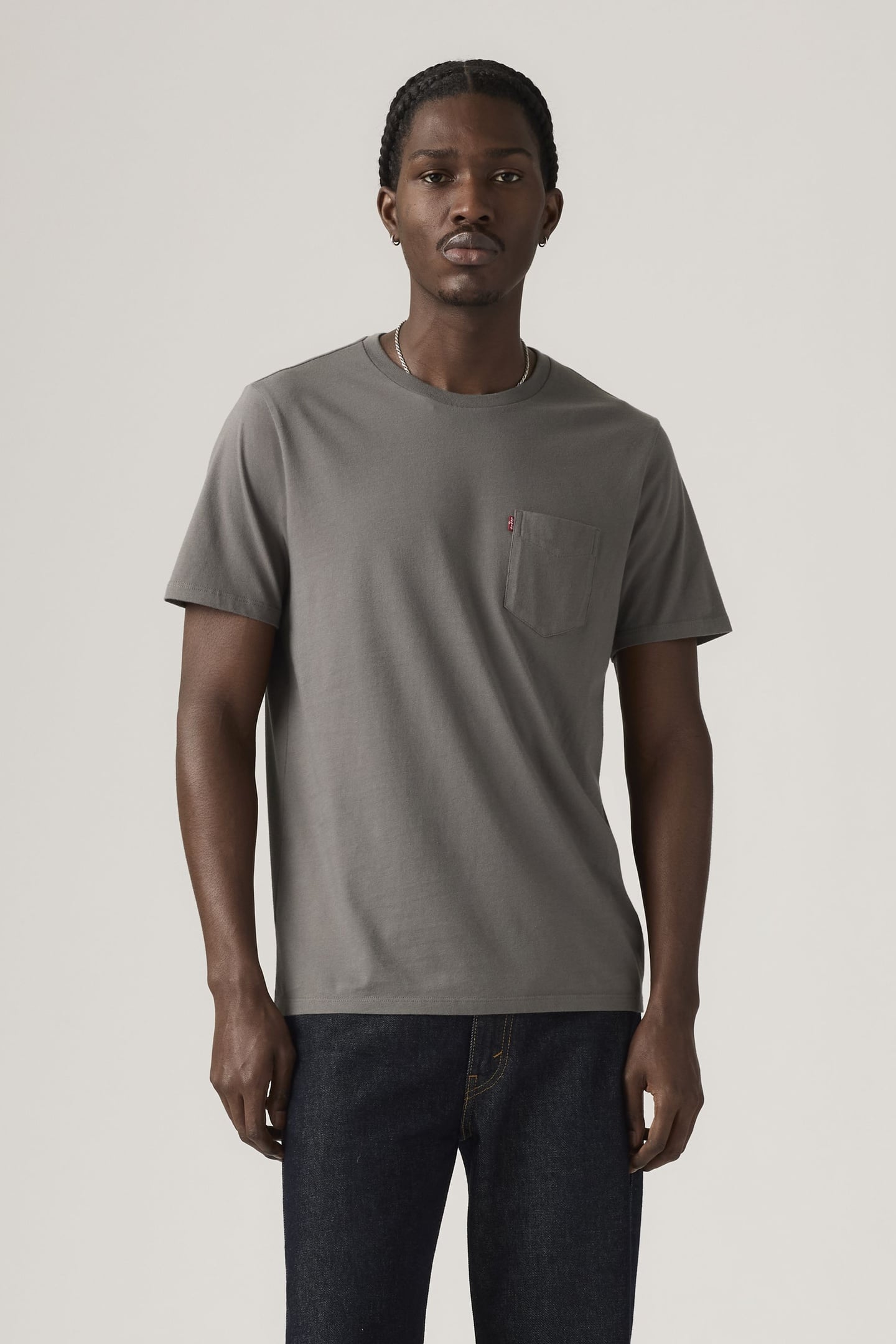 SS CLASSIC POCKET TEE SMOKED PEARL JERSEY 2