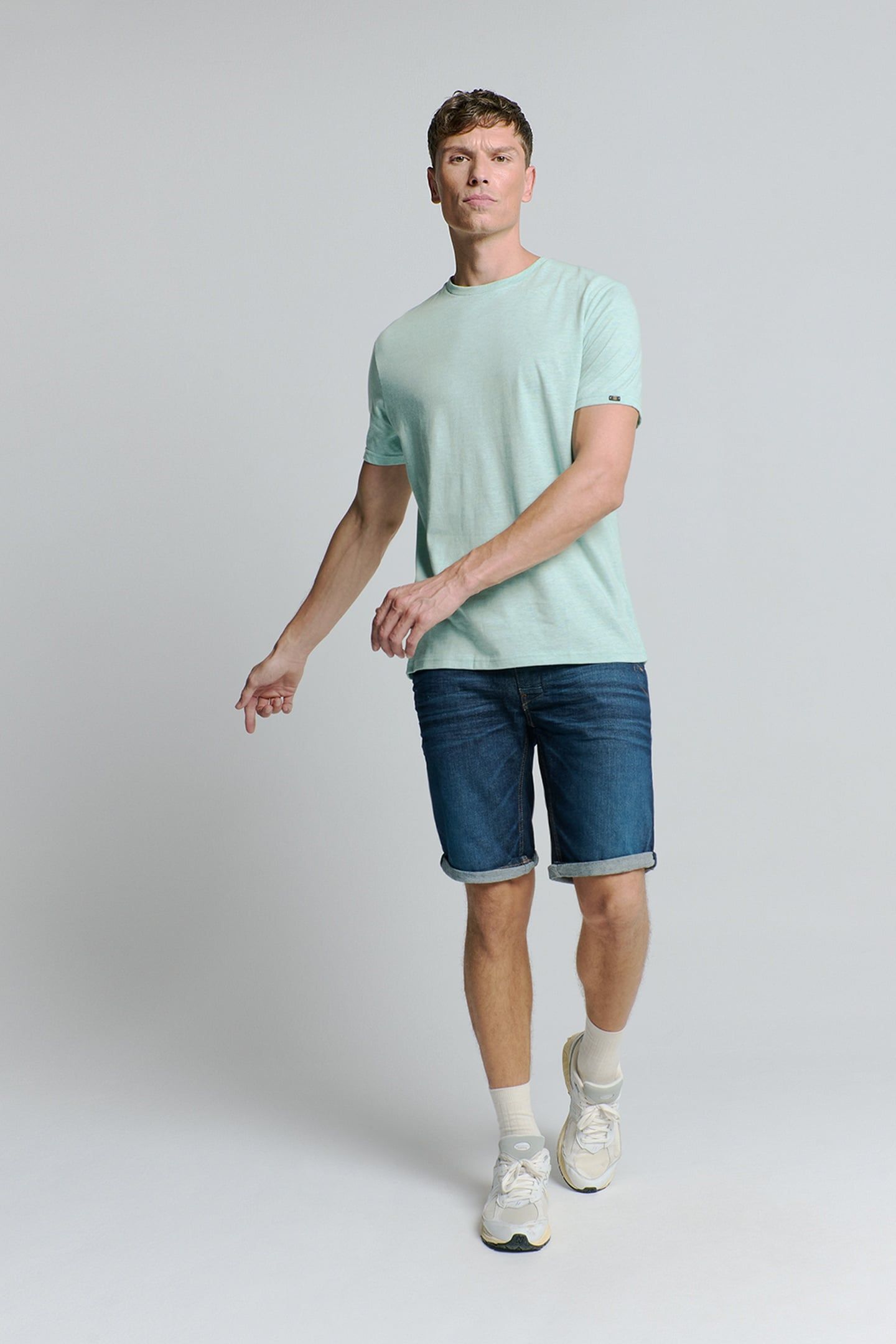 T-SHIRT CREWNECK MELANGE ICE 2