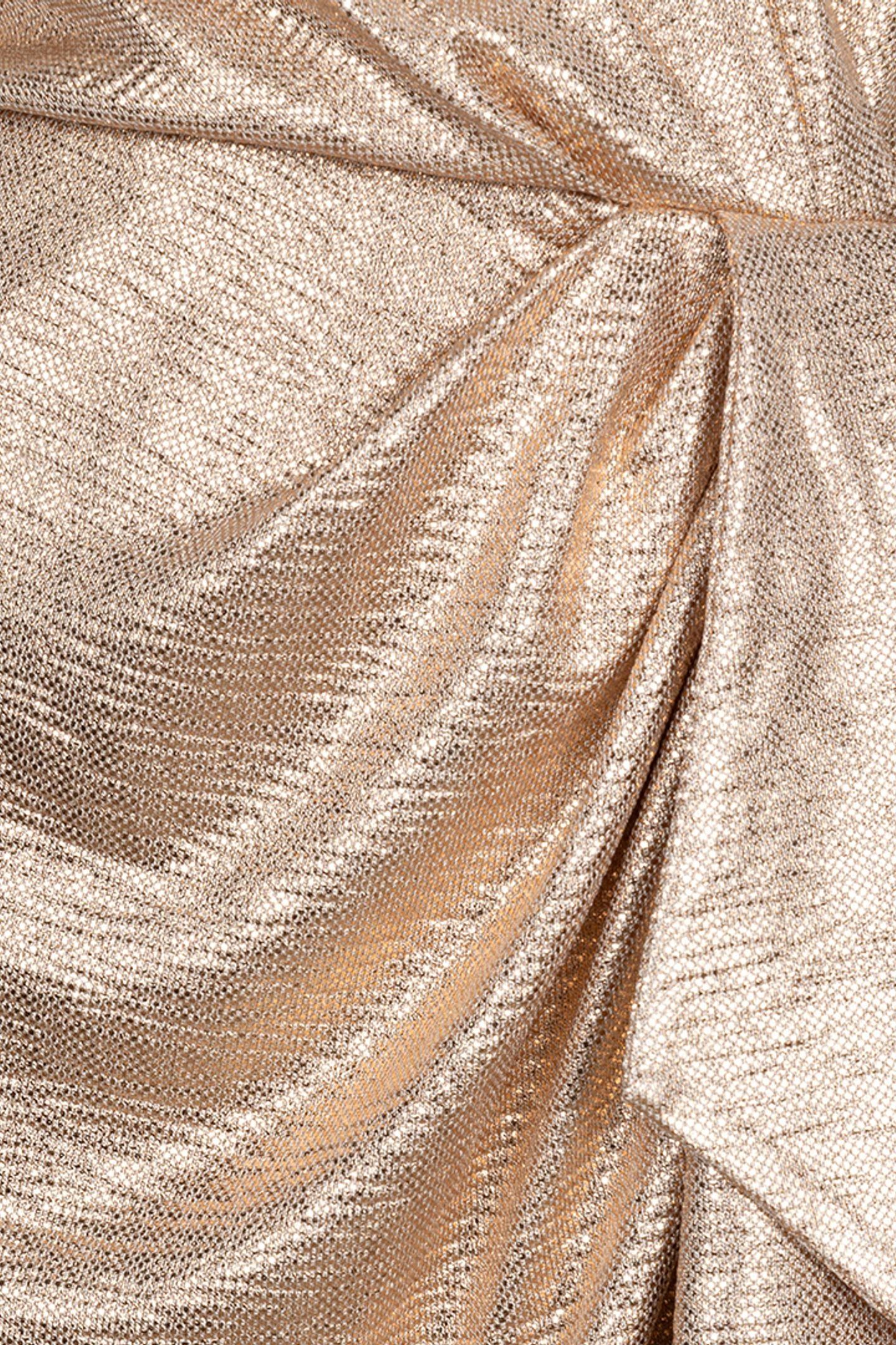 DRESS V-NECK DRAPERY LIGHT APRICOT 7