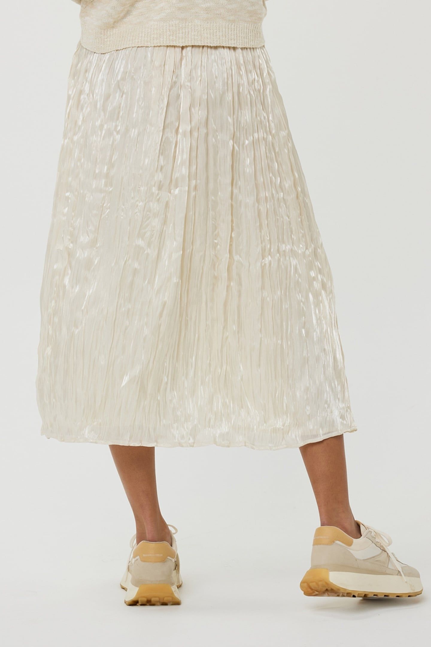 SKIRT PLISSE CHANGEANT OFF WHITE 5