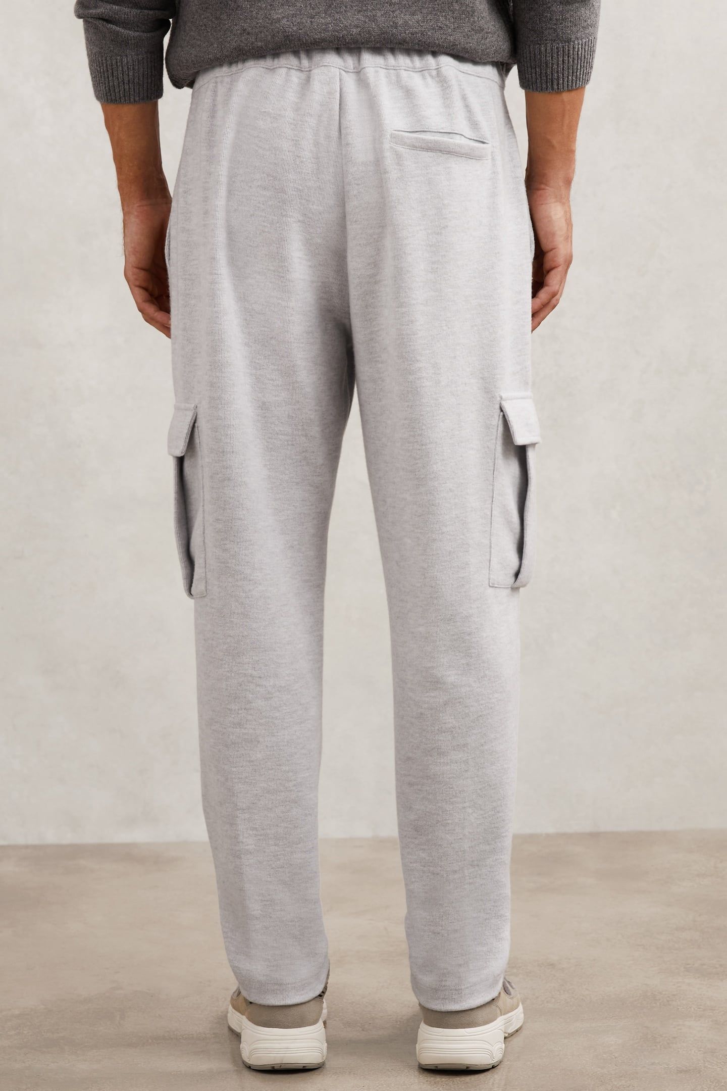 JERSEY CARGO TROUSER GREY MARL 3