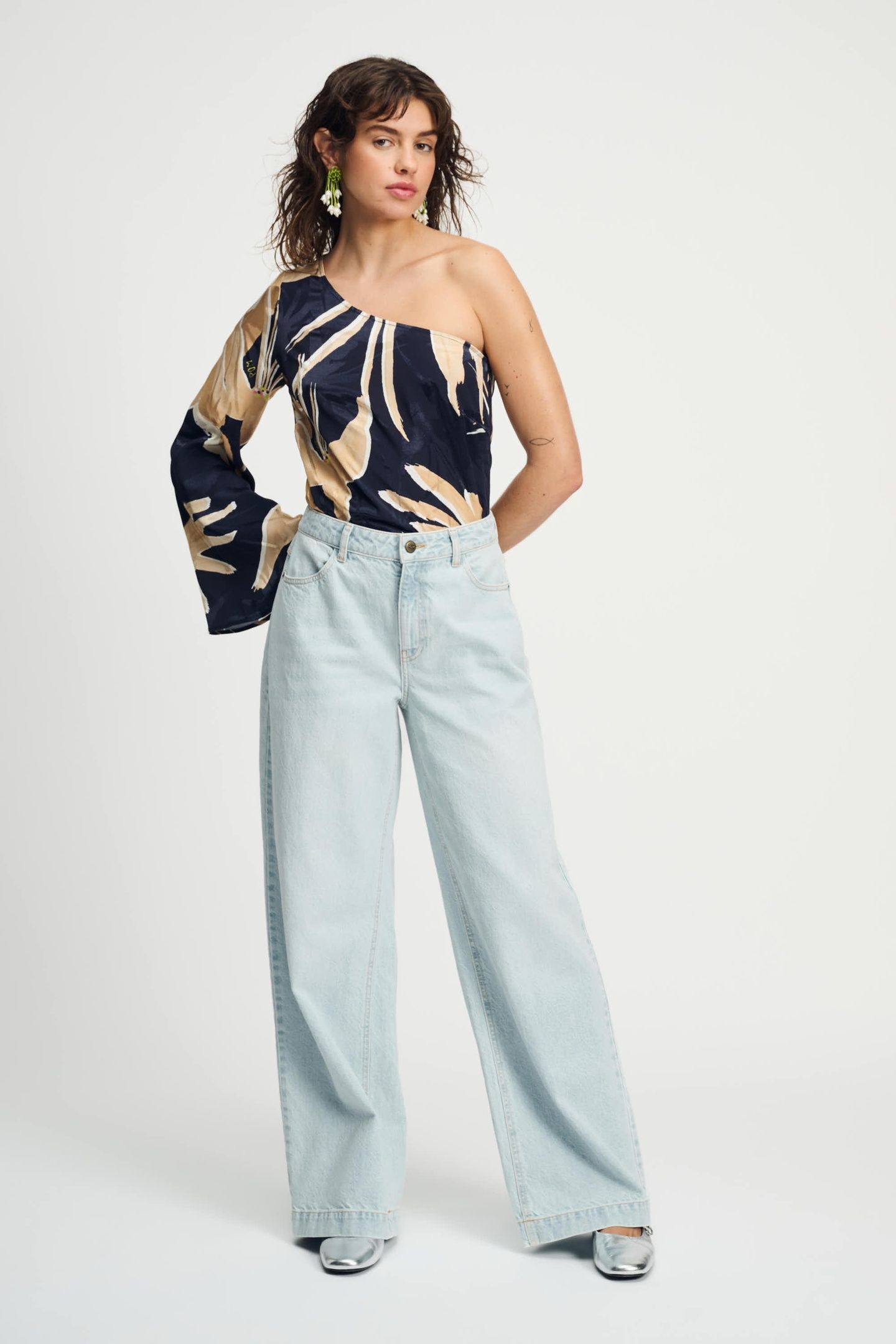 TOP - ONE SHOULDER ARTISAN SAND 4