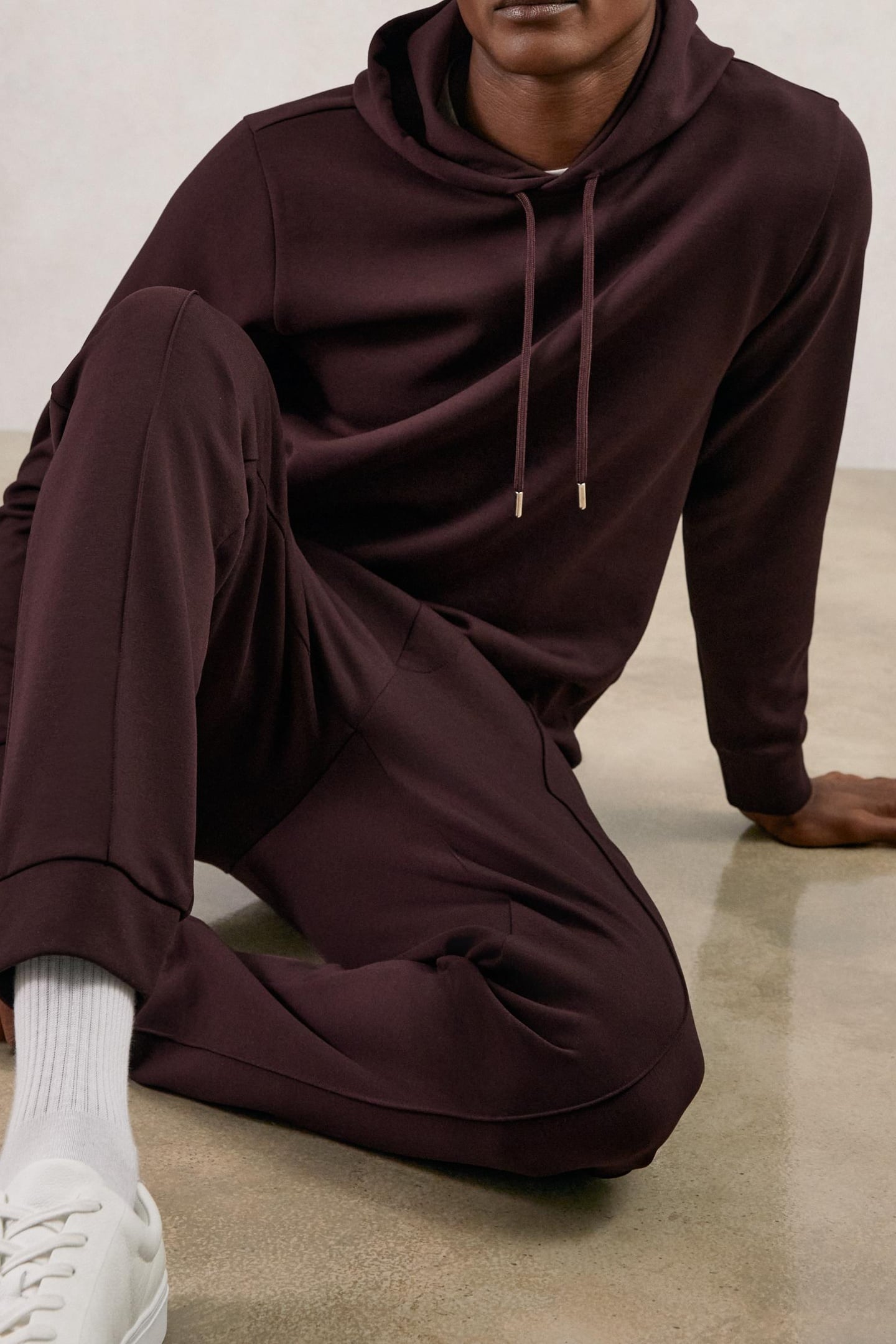 LS INTERLOCK HOODY CHERRY RED 6