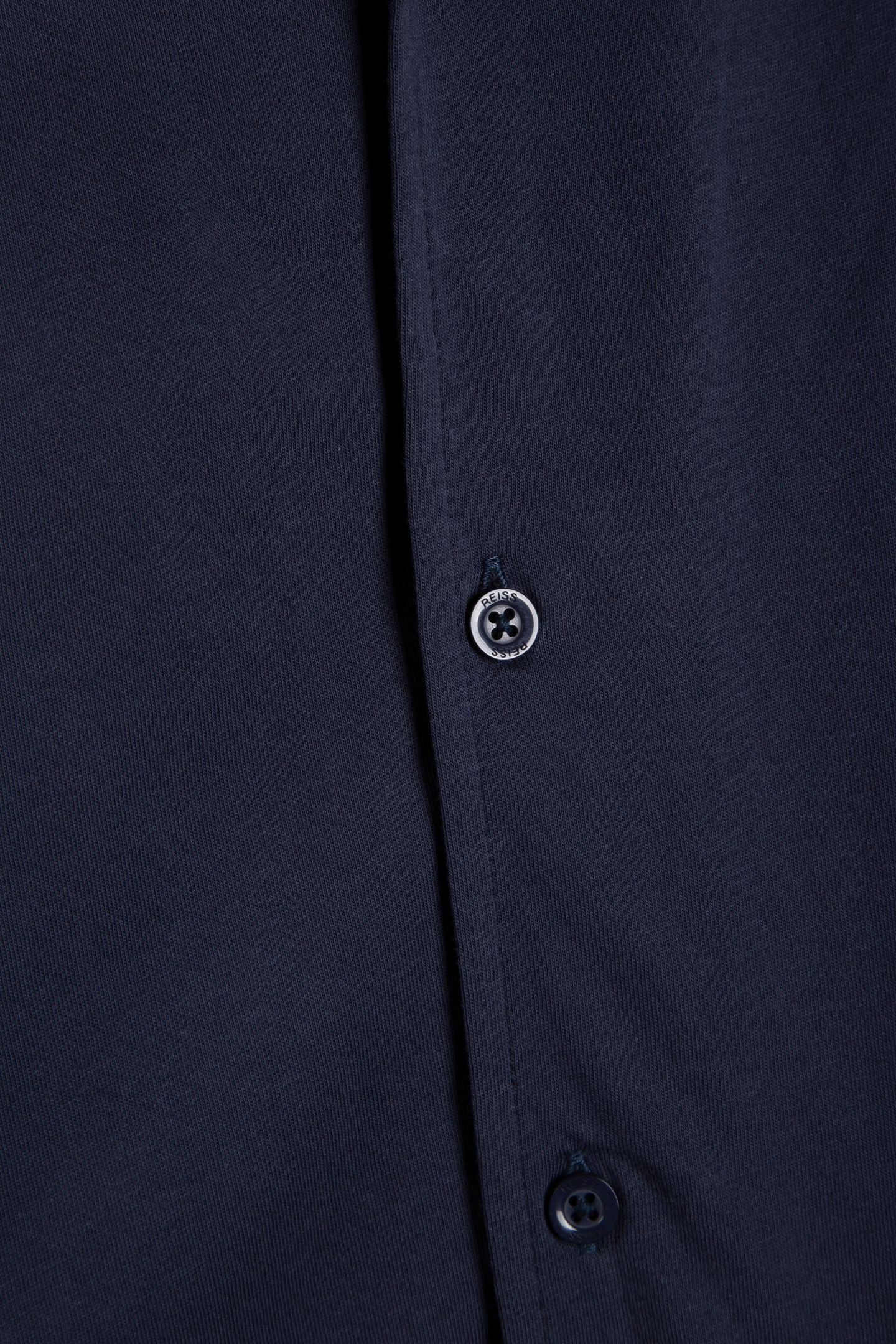 MERCERISED COTTON CUBAN COLLAR INDIGO 4