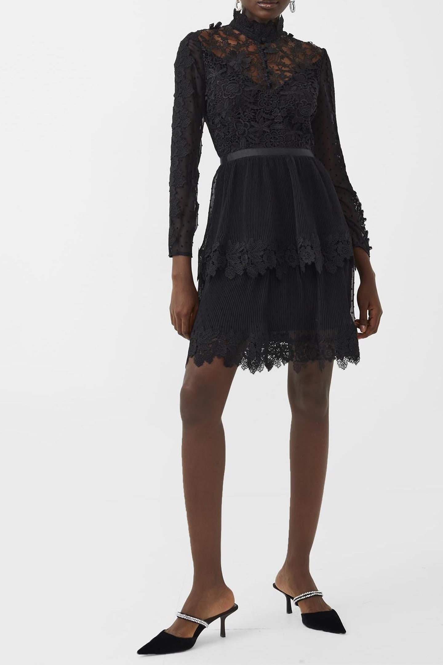 GARIANA LACE DRESS BLACK 2