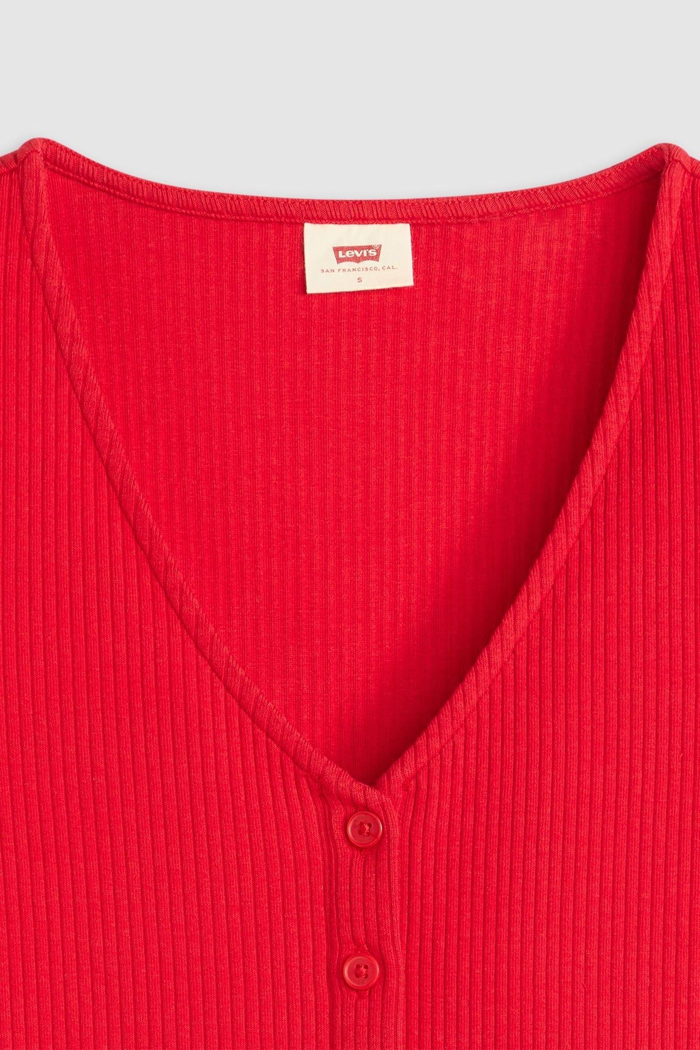 MUSE SS TEE TRUE RED RIB 6
