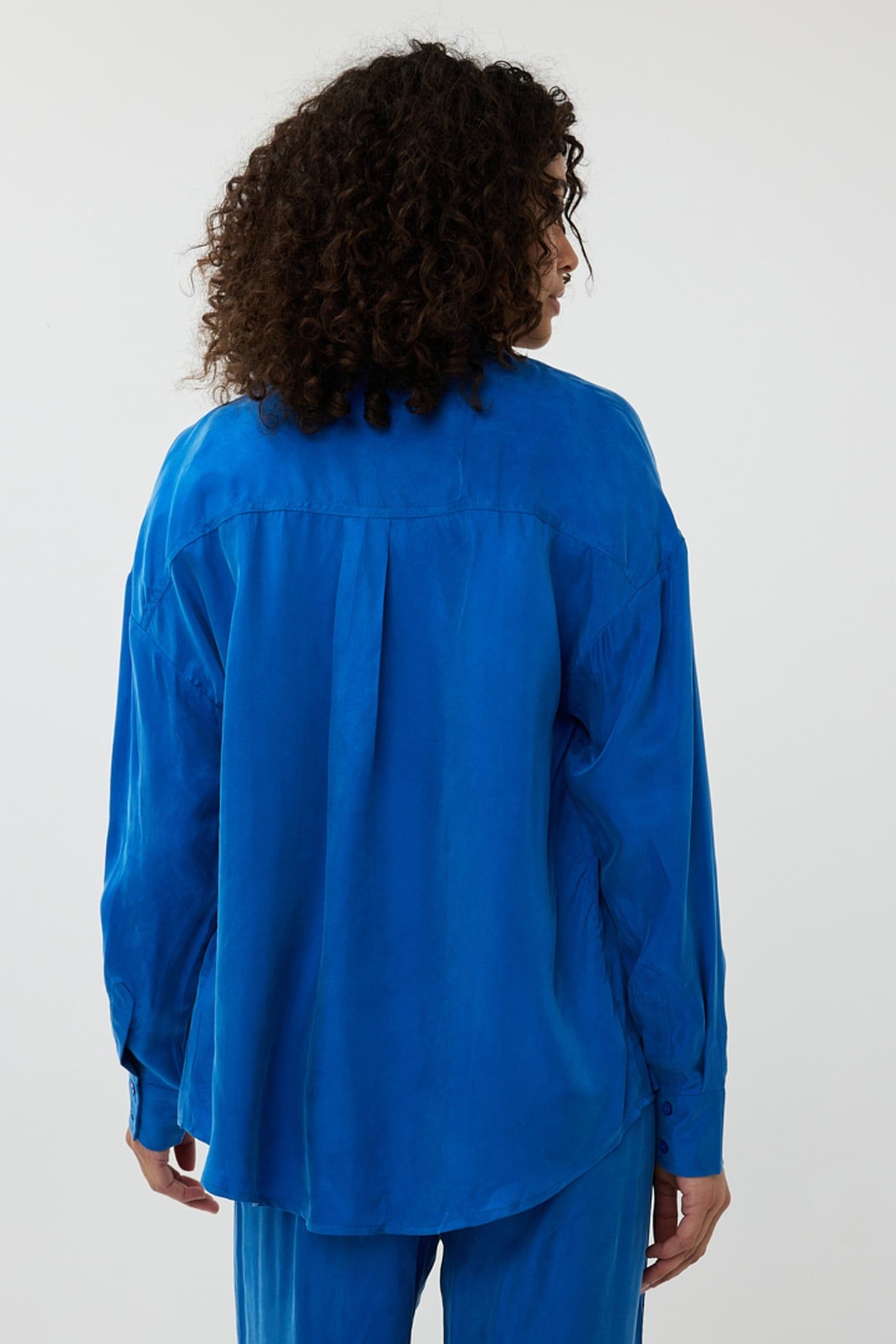 BLOUSE OVERSIZED CUPRO BLUE 5