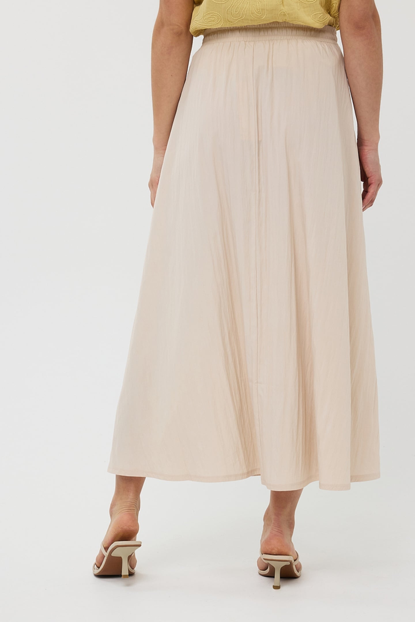 SKIRT MAXI WIDE LIGHT SAND 3