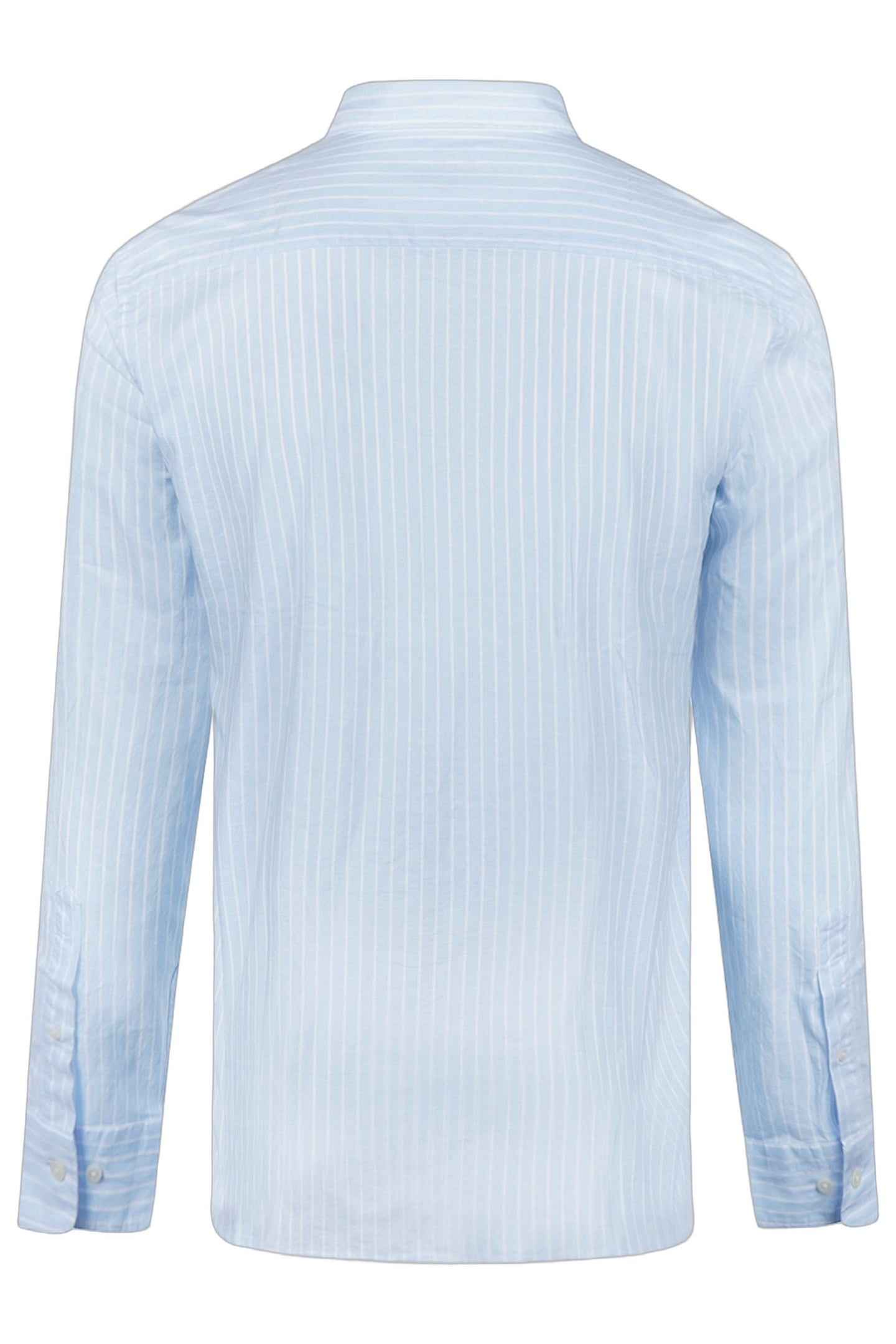 COTTON/LINNEN STRIPE SHIRTS LIGHT BLUE 2