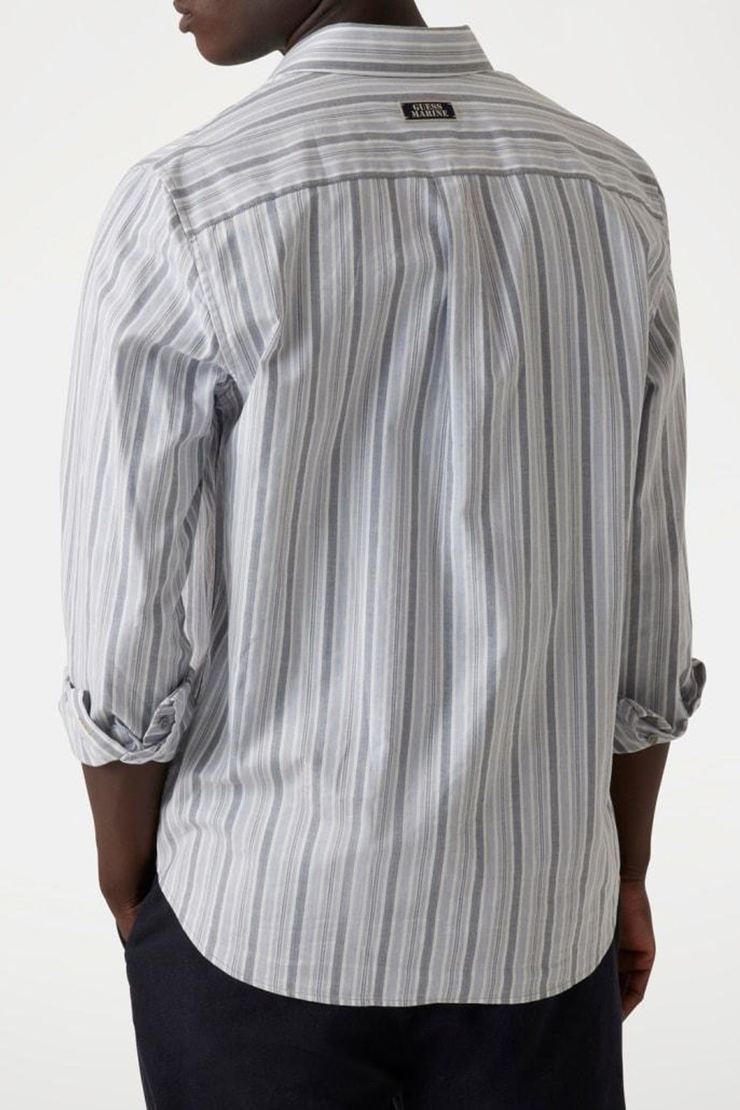 GUESS ECO LS COLLINS SHIRT LIGHT BLUE SMALL REG 3