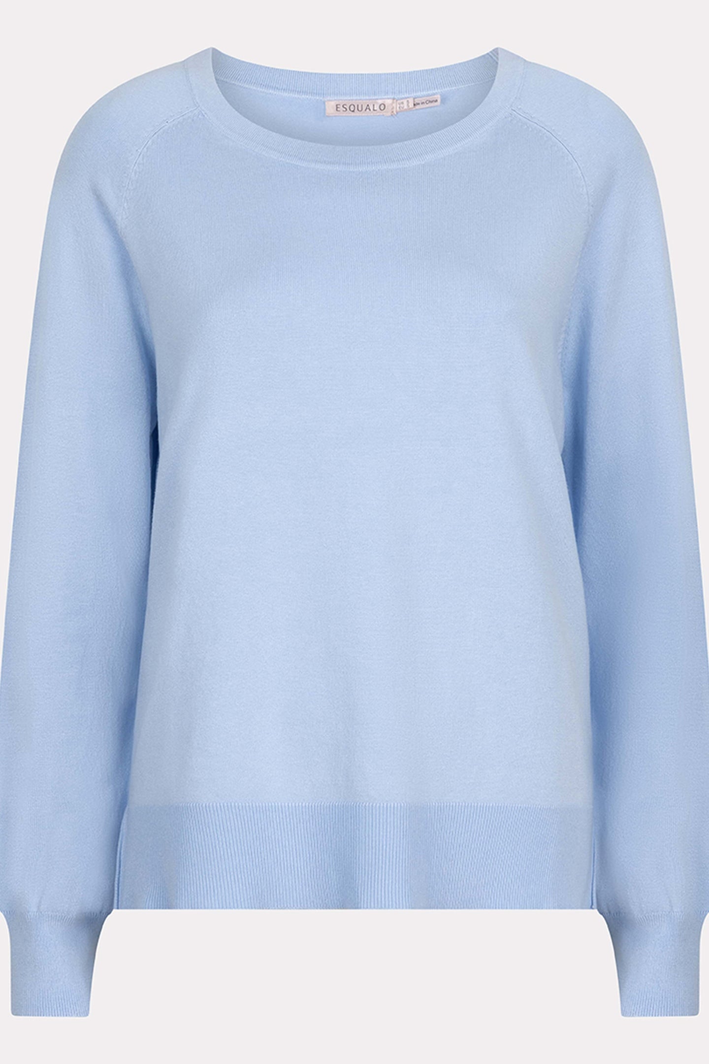 SWEATER RAGLAN BASIC KNIT SKY BLUE 5
