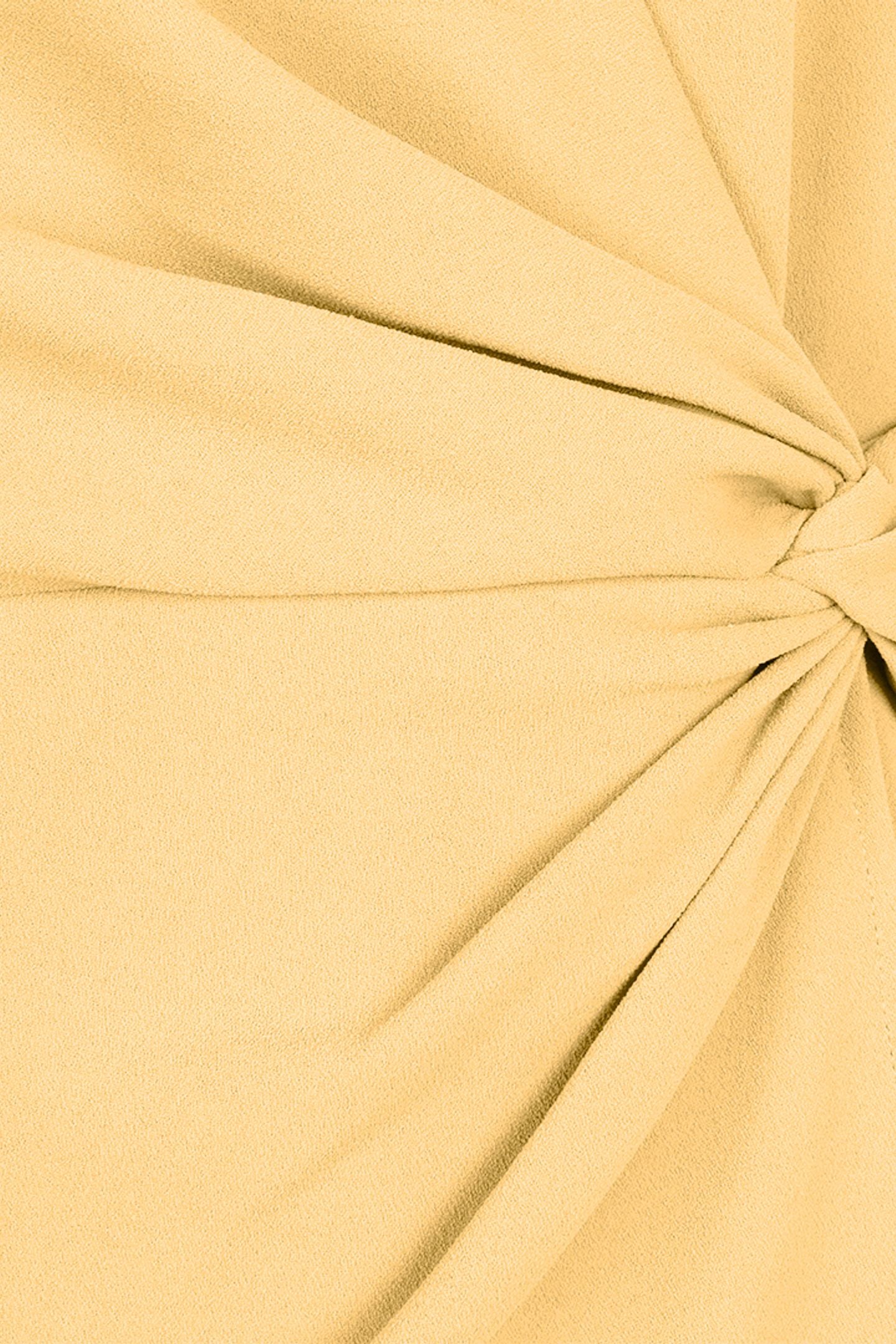 DRESS OVERLAP KNOT S/SLVE YELLOW 3
