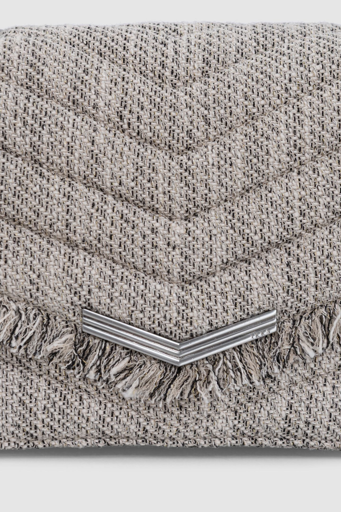 GREY MARL QUILTED THE 1-TWEED BAG SIZE M 5