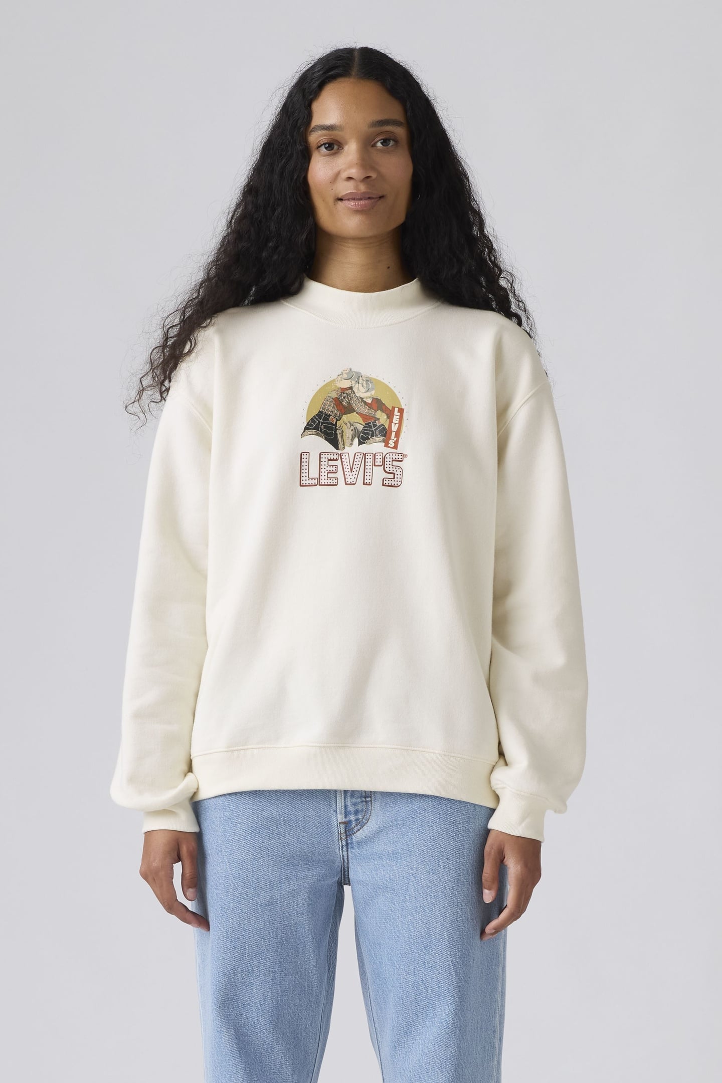 GRAPHIC COLLINS MOCKNECK SWEATSHIRT 1
