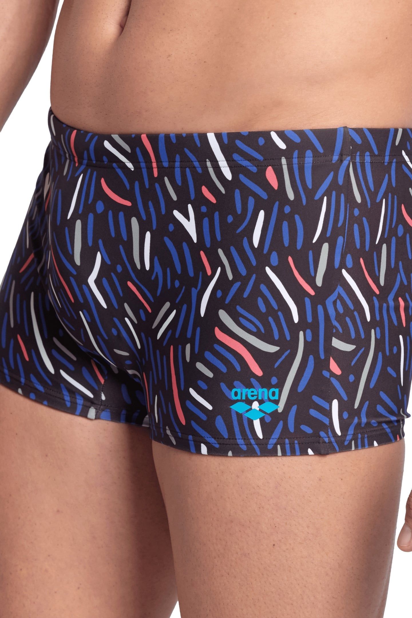 SWIM SHORT ALLOVER SEPIA MULTI 5