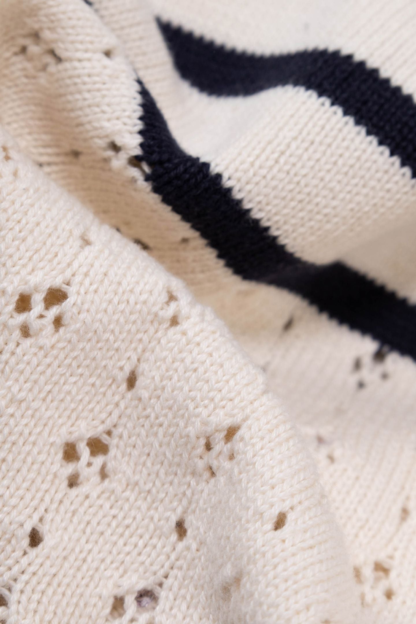 STRIPED OPENWORK SAILOR SWEATER 6