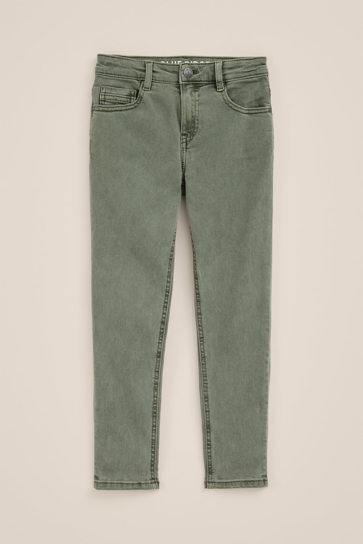 5-POCKET MID WAIST OLIVE GREEN 3