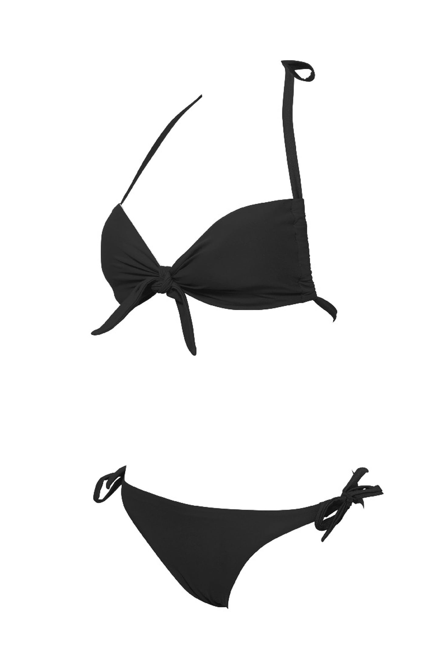 W SOLID BANDEAU TWO PIECES BLACK-BLACK 7