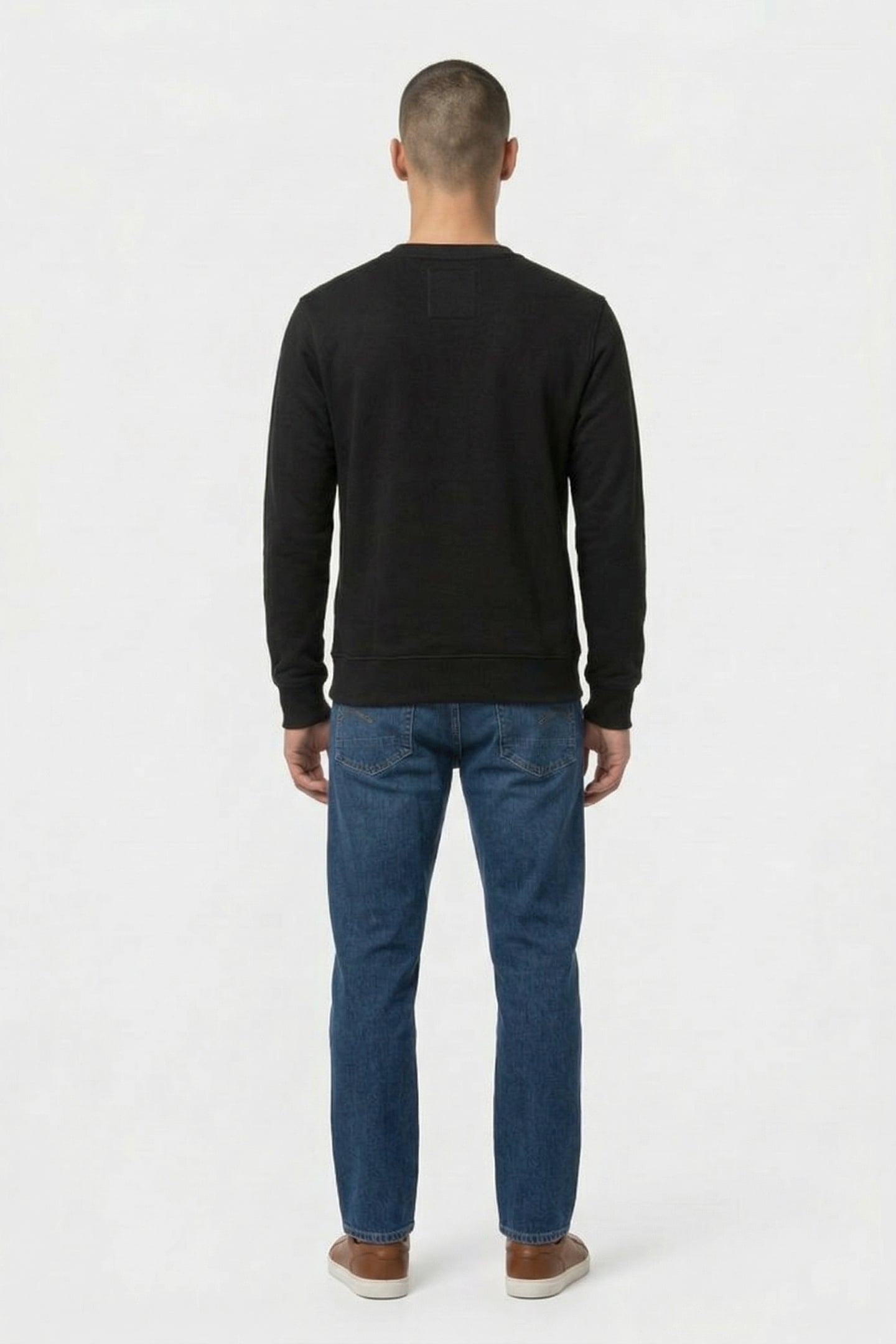 OLD SKOOL CREW SWEAT L/S DK BLACK 2