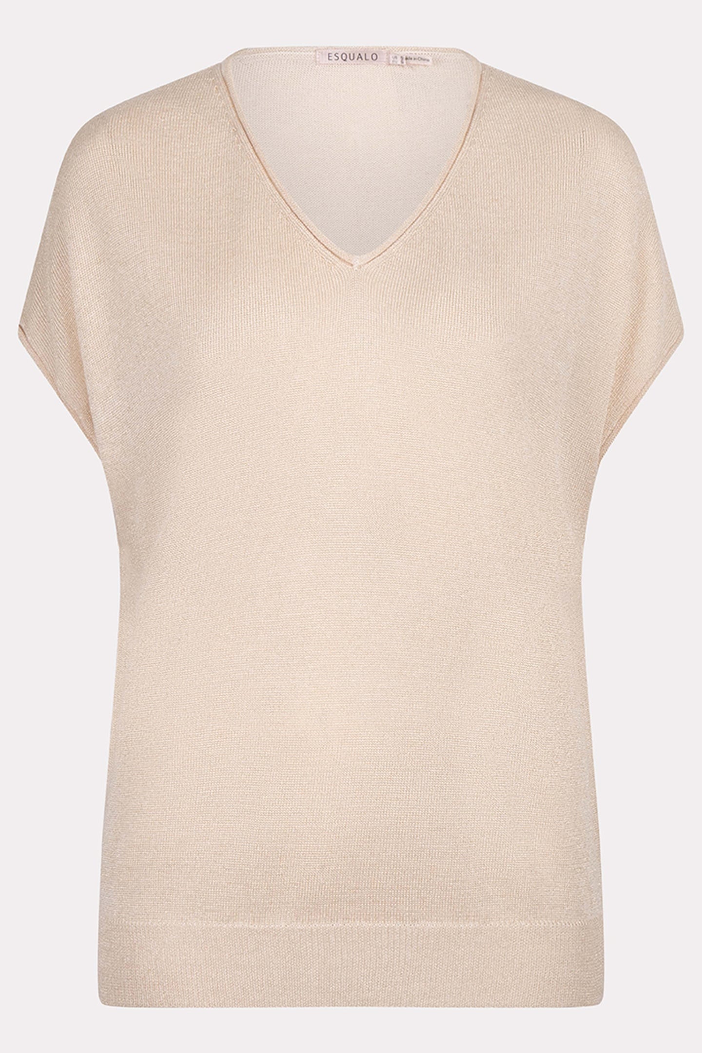 SWEATER BATWING V-NECK LUREX IVORY 5