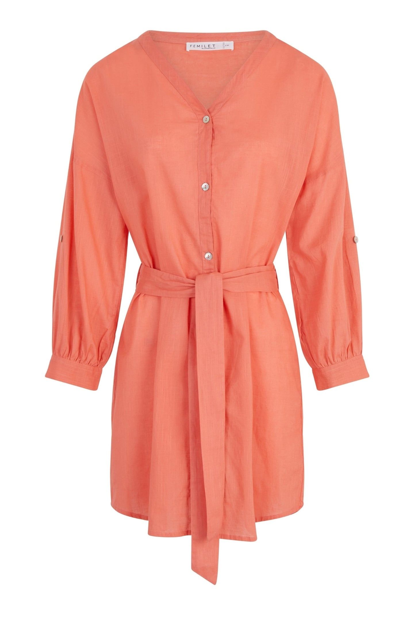 BW 1P SHORT DRESS PINK CORAL 3
