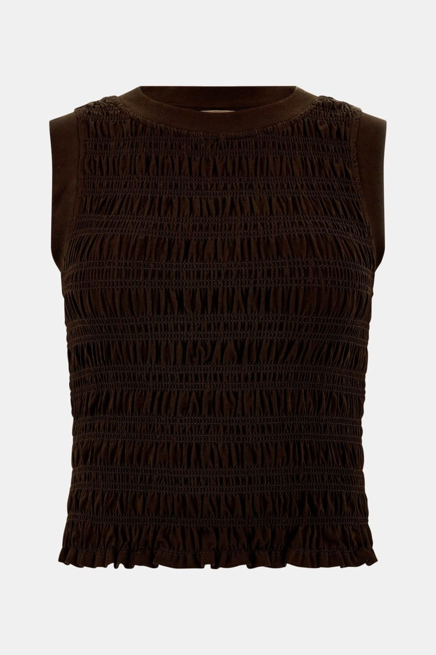 GUESS ECO CLAIRE SL SMOCK TANK ESPRESSO BROWN 3