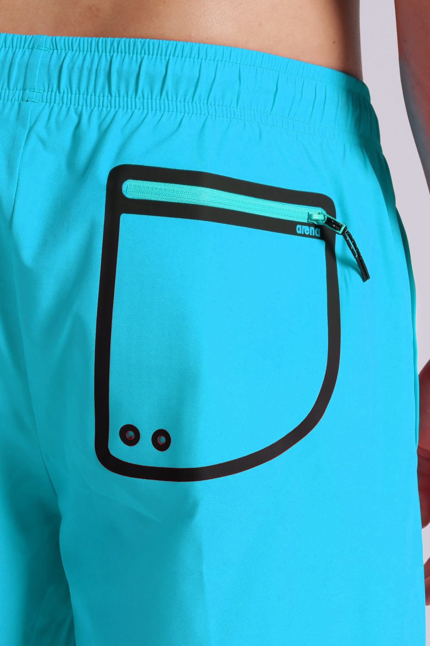 WELDED POCKET BEACH SHORT LIGHT BLU-BLACK 8